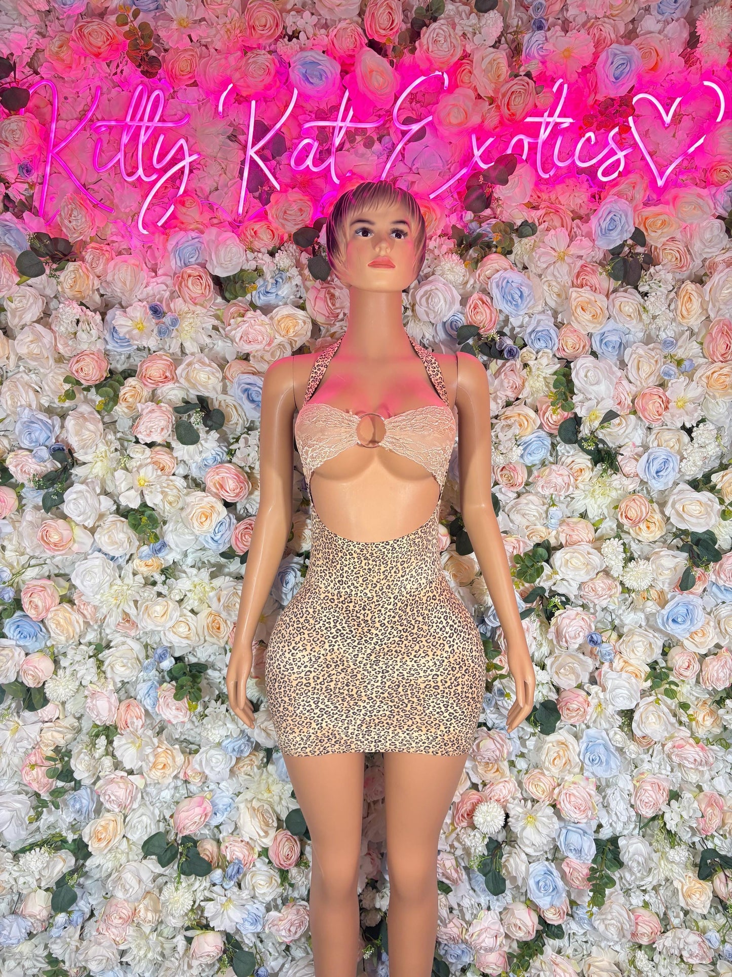 Evening Dress Exotic Dancewear Leopard Bodysuit   Cut Off Rave Outfit for Parties, Clubwear, or Festivals