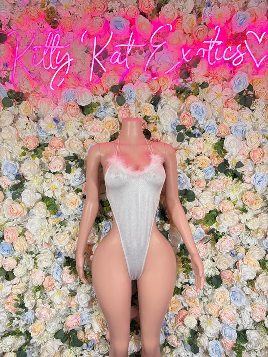 Exotic Dancewear Summer Silver Bodysuit Exotic Dancewear Bottle girl Outfit