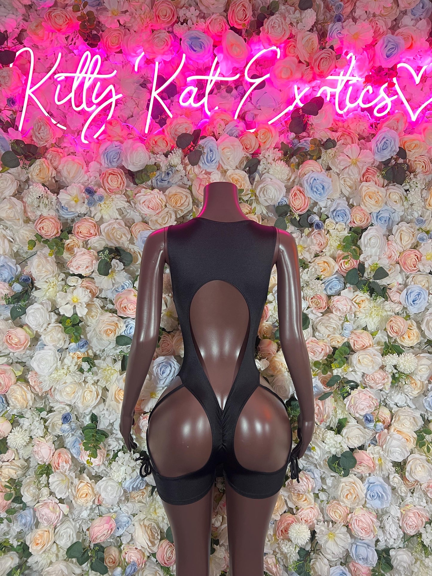 Festival Outfit Black Bodysuit -  Exotic Dancewear Rave Outfits, Events, or Special Occasions