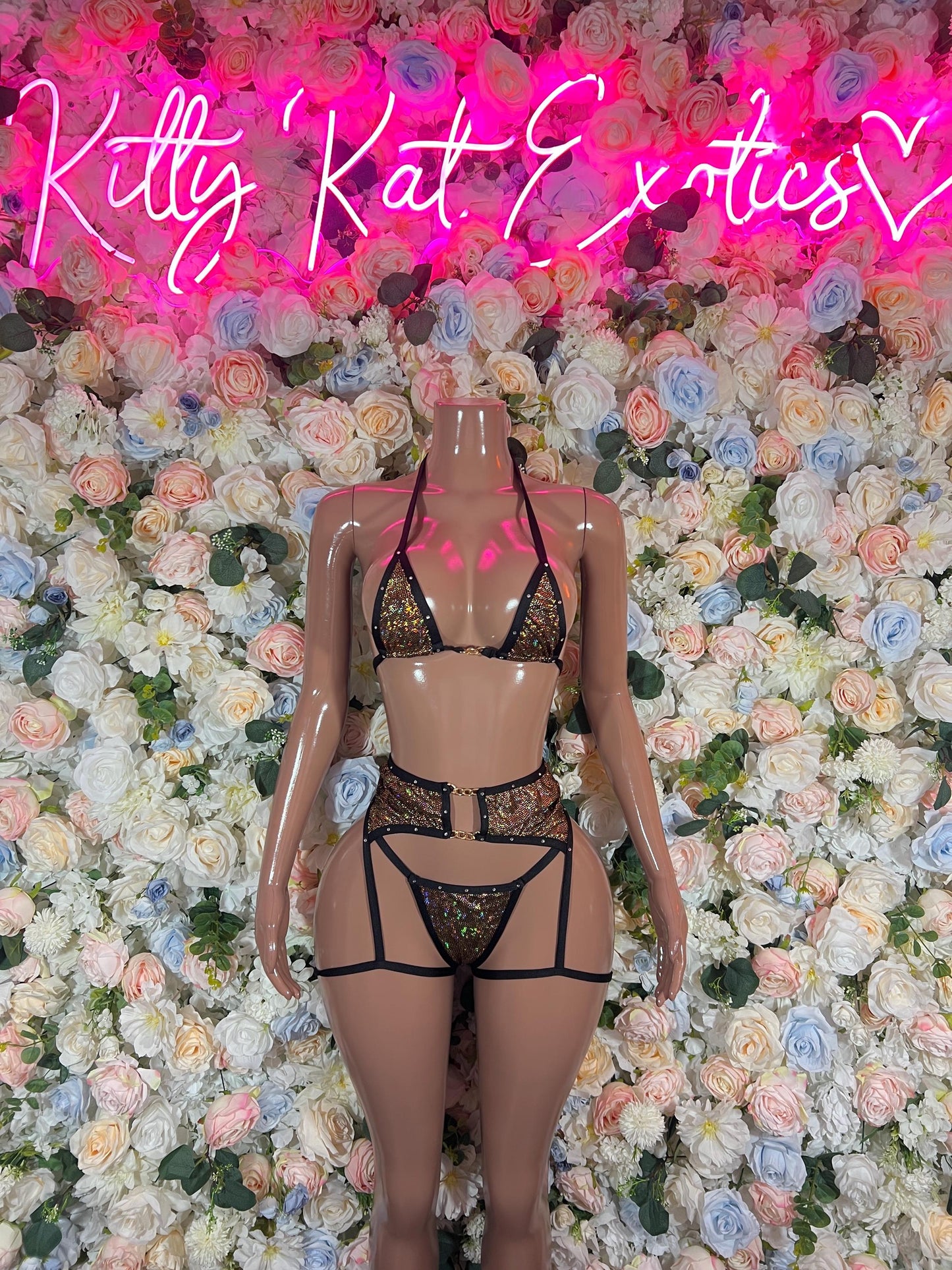 Festival Outfits Gold Metallic Exotic Dancewear Outfit, Cosplay Womens Costume