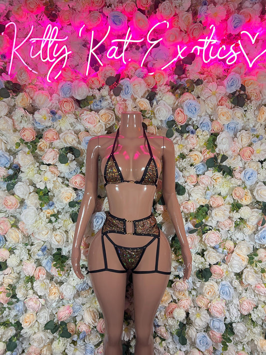 Festival Outfits Gold Metallic Exotic Dancewear Outfit, Cosplay Womens Costume