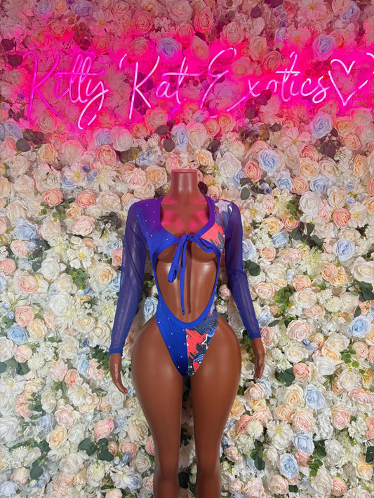 Fourth of July USA Flag Oufit - Bottlegirl Bodysuit Bartender  Patriotic Swimsuit for Beach, Pool Parties, or Summer Fun