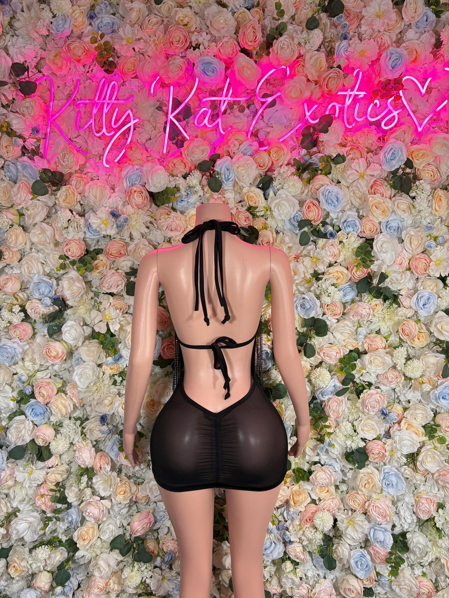 Dance Dress Black - Evening Dress - Exotic Dancewear Dress Dancewear Rave Outfit Festival wear