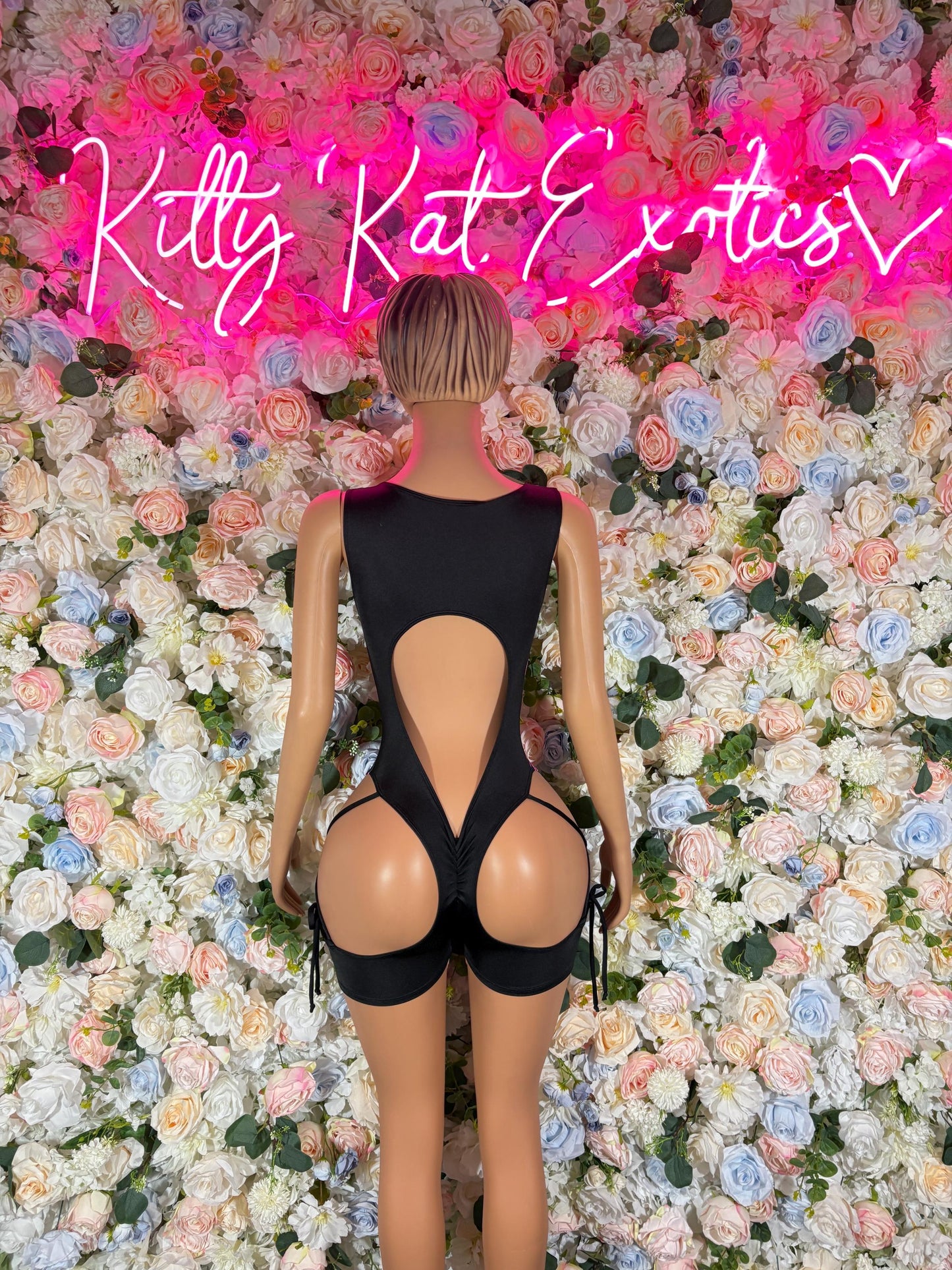 Festival Outfits Bodysuits One-Piece Bodysuit Pink Lightening - Custom Design | Exotic Dancewear Rave Outfits