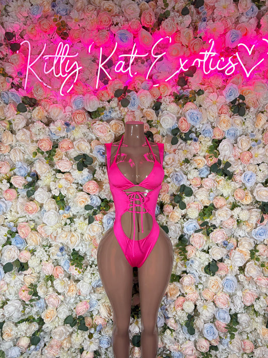 Bottlegirl Bodysuit One-Piece Bodysuit Pink - Custom Design | Exotic Dancewear Rave Outfits