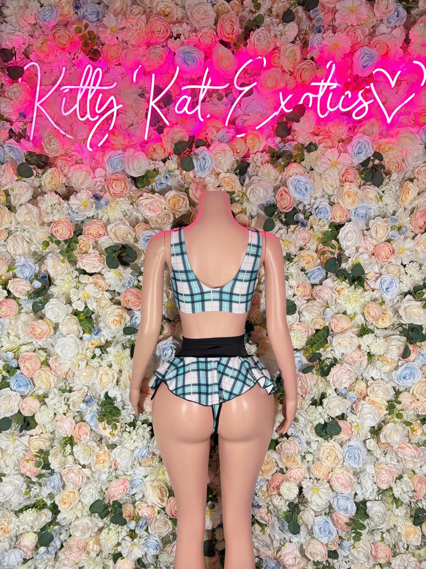 Festival Outfit Two Piece Green Skirt Set- Festival, Sexy for Performers, Events, or Special Occasions