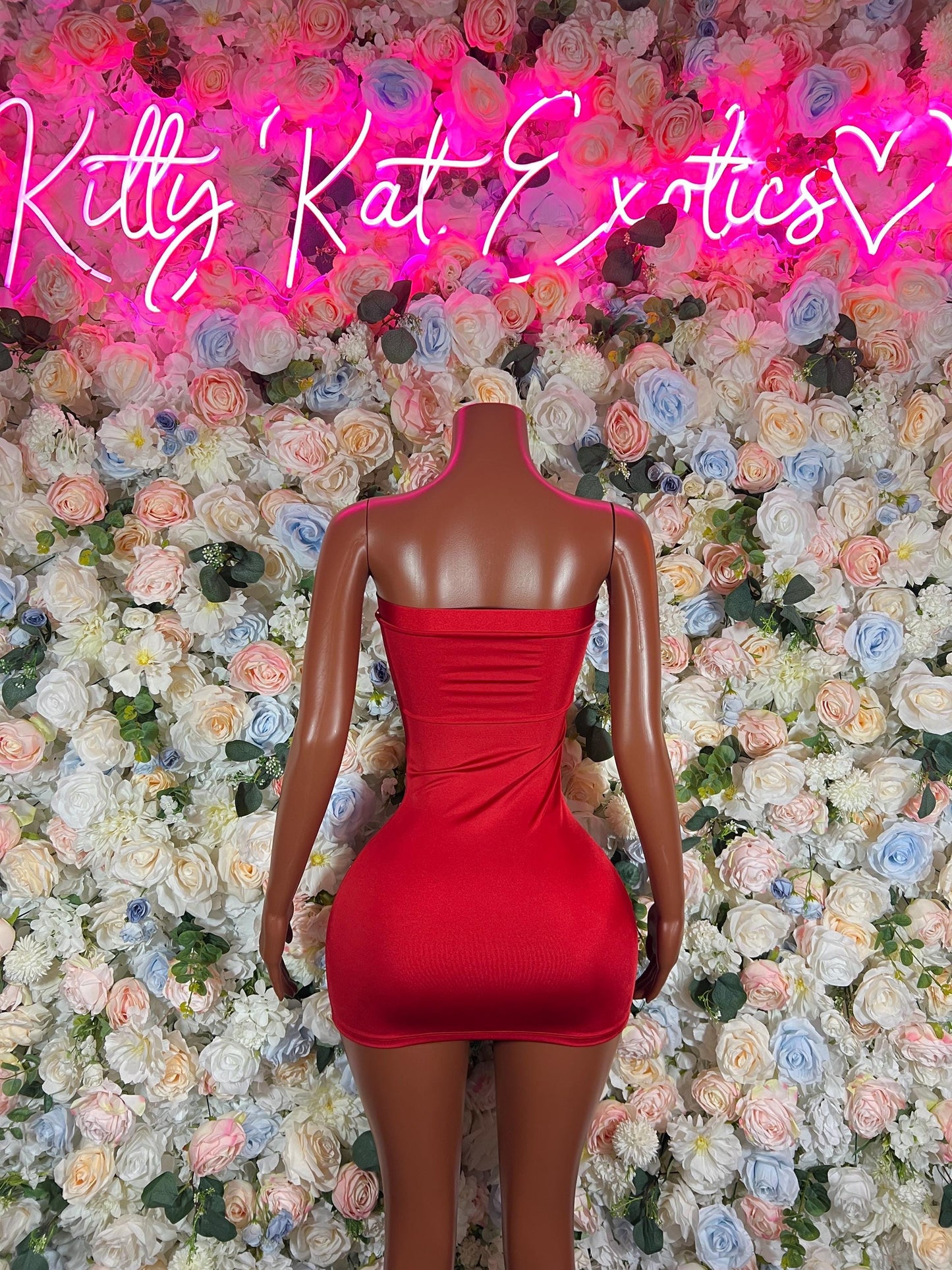 Red Rhinestone Dress  Sexy Festival Outfit, Ravewear, Club Dress, Exotic Dancewear, EDM Party Look, Summer Womens Clothing