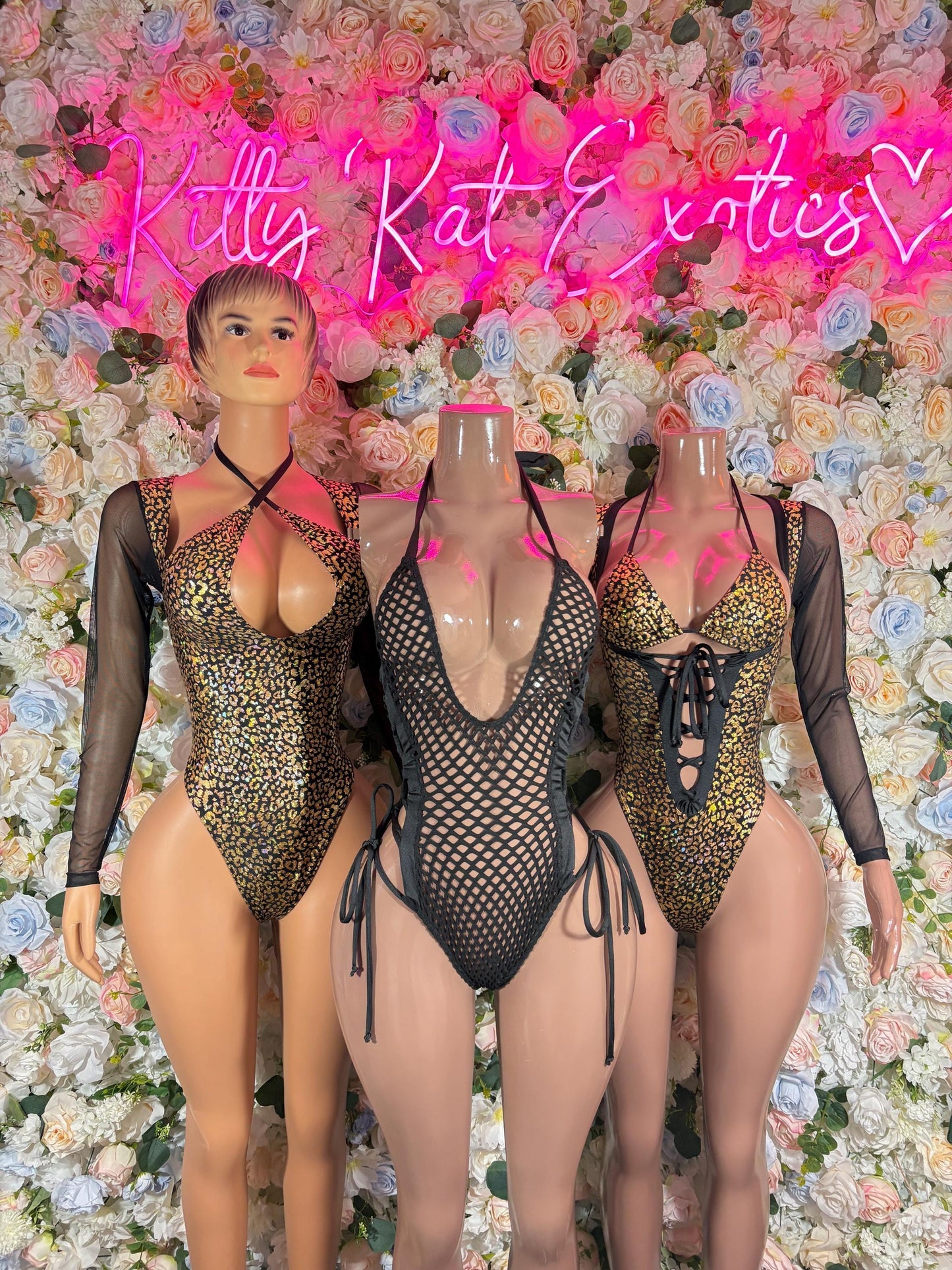 Bottlegirl Bodysuit One-Piece Gold Cheetah  Exotic Dancewear for Performers, Raves, or Night Out | Bottle girl Outfits