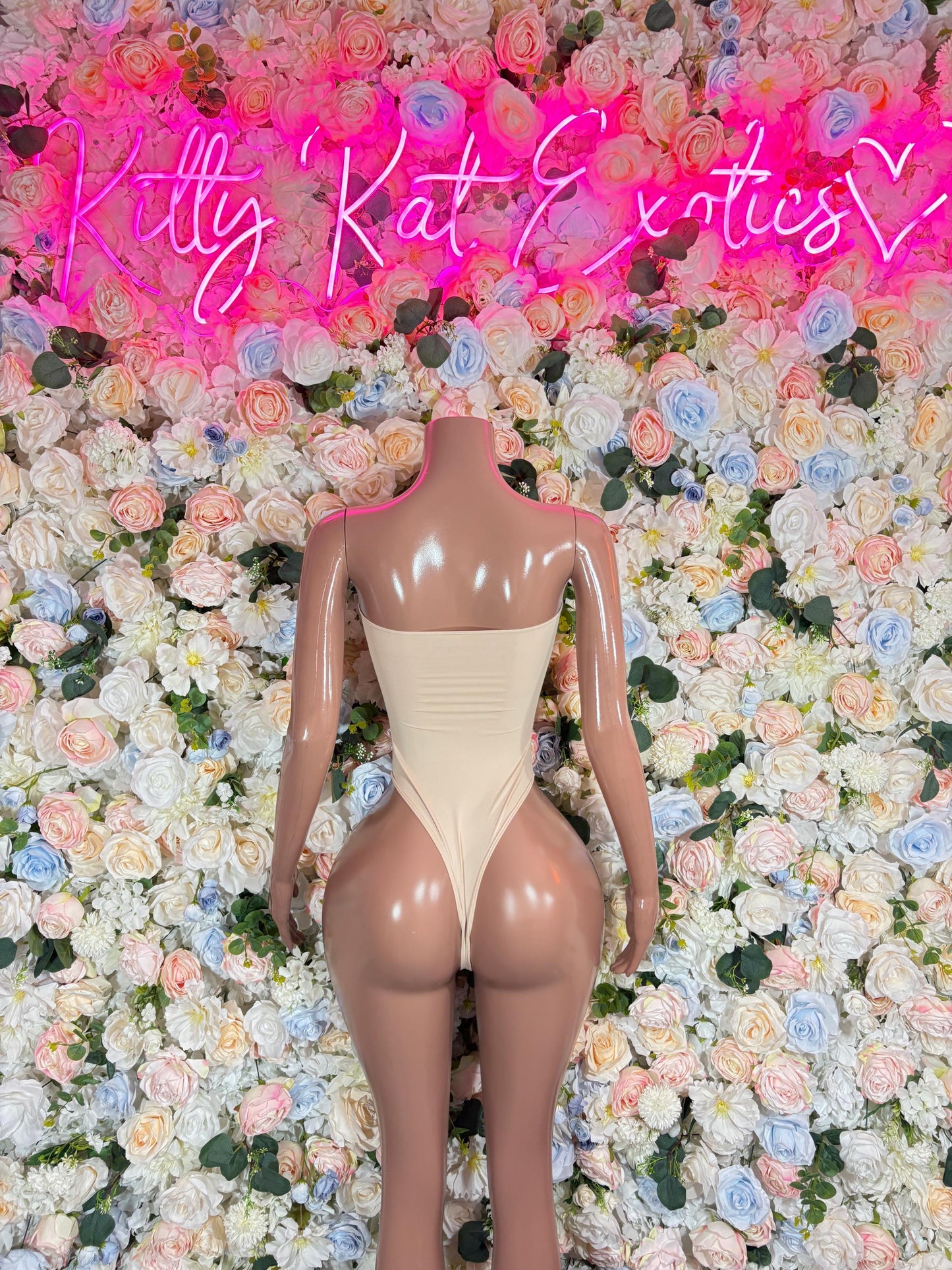 Bottlegirl Bodysuit One Piece Nude  Ravewear Festival wear Bartender Outfit