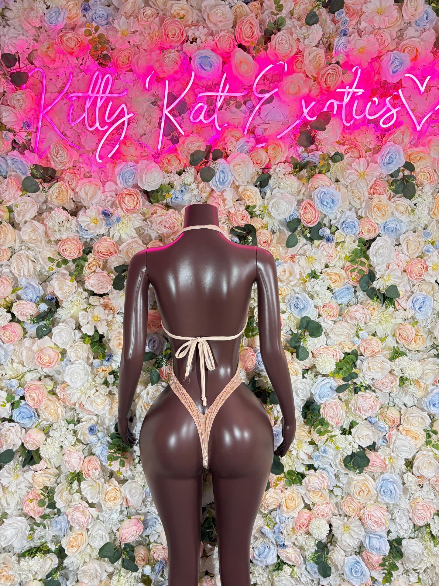 Rave Bodysuit One Piece Nude  Ravewear Festival wear Bartender Outfit