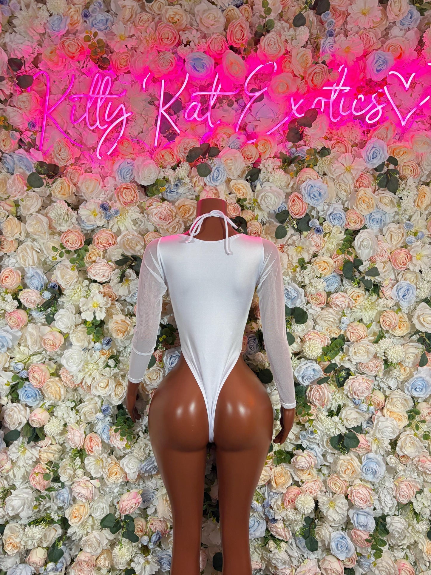 Bottlegirl Outfits Aqua Leopard Custom Bodysuit  - Bartender, Exotic Dancewear, Rave Bodysuit