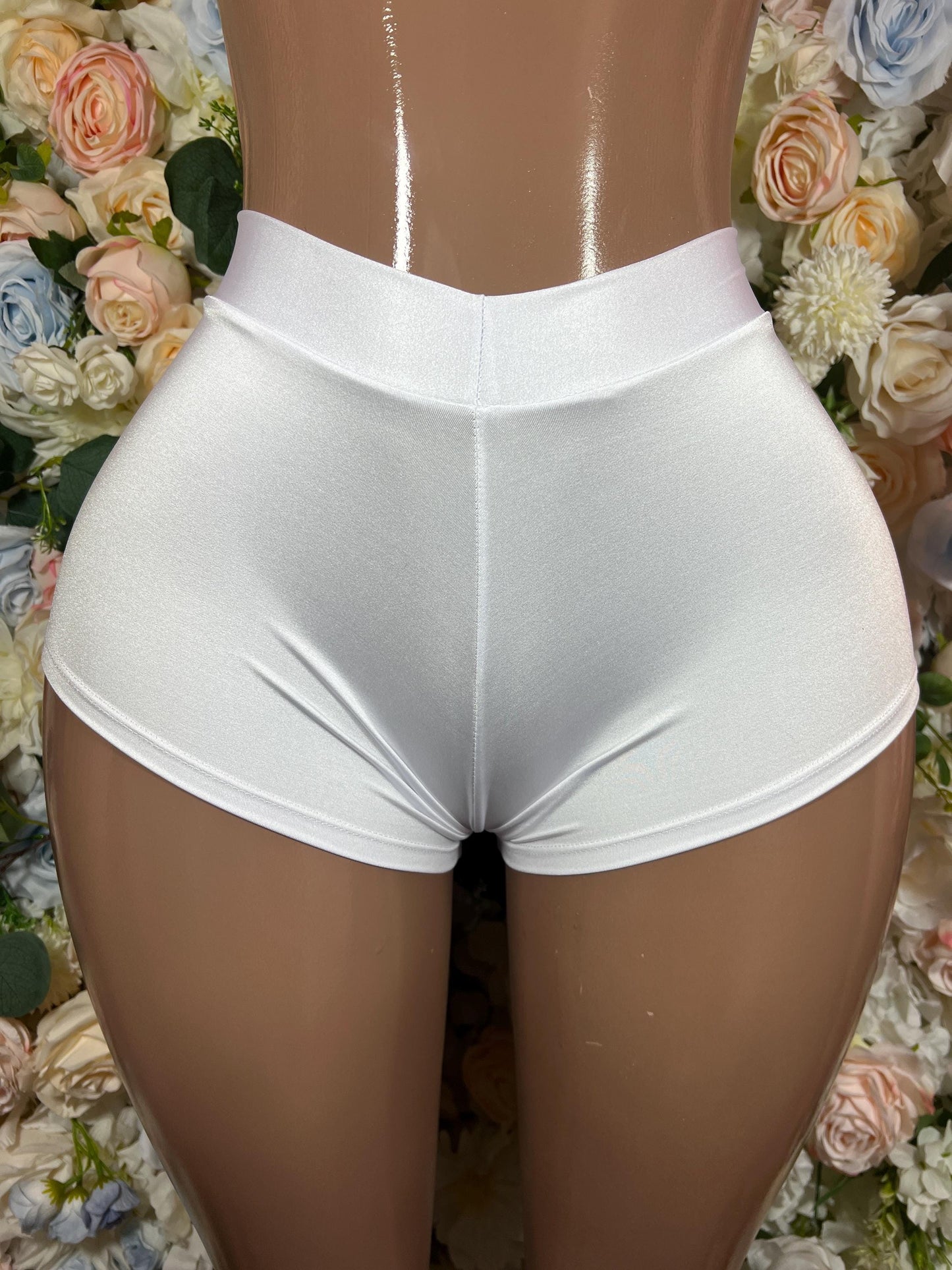 Bottle girl Outfits  Bartender Shorts - White Comfortable Waitress Underwear, Exotic Dancewear, Rave & Festival Clothing