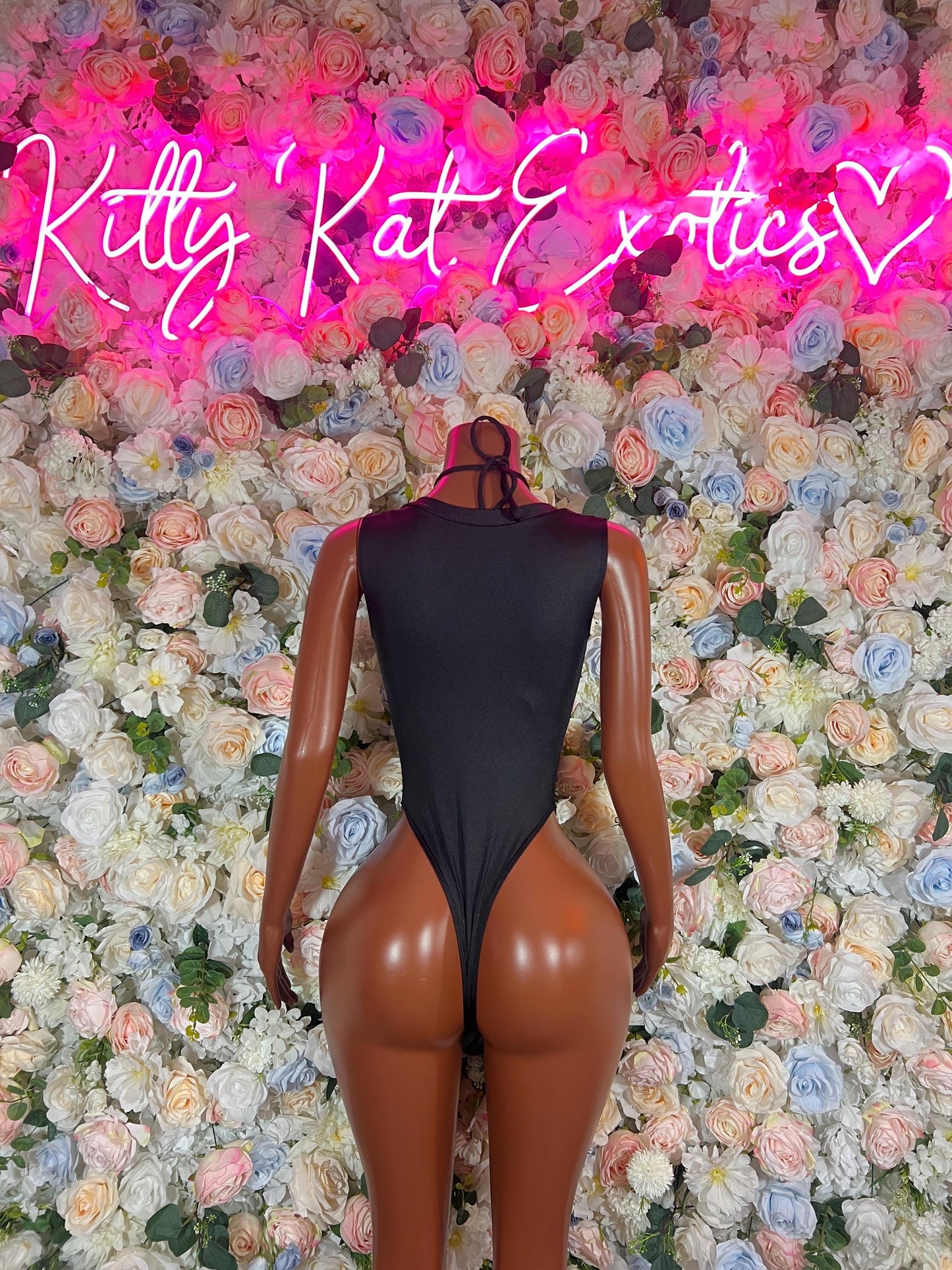 Festival Outfit Black Bodysuit -  Exotic Dancewear Rave Outfits, Events, or Special Occasions