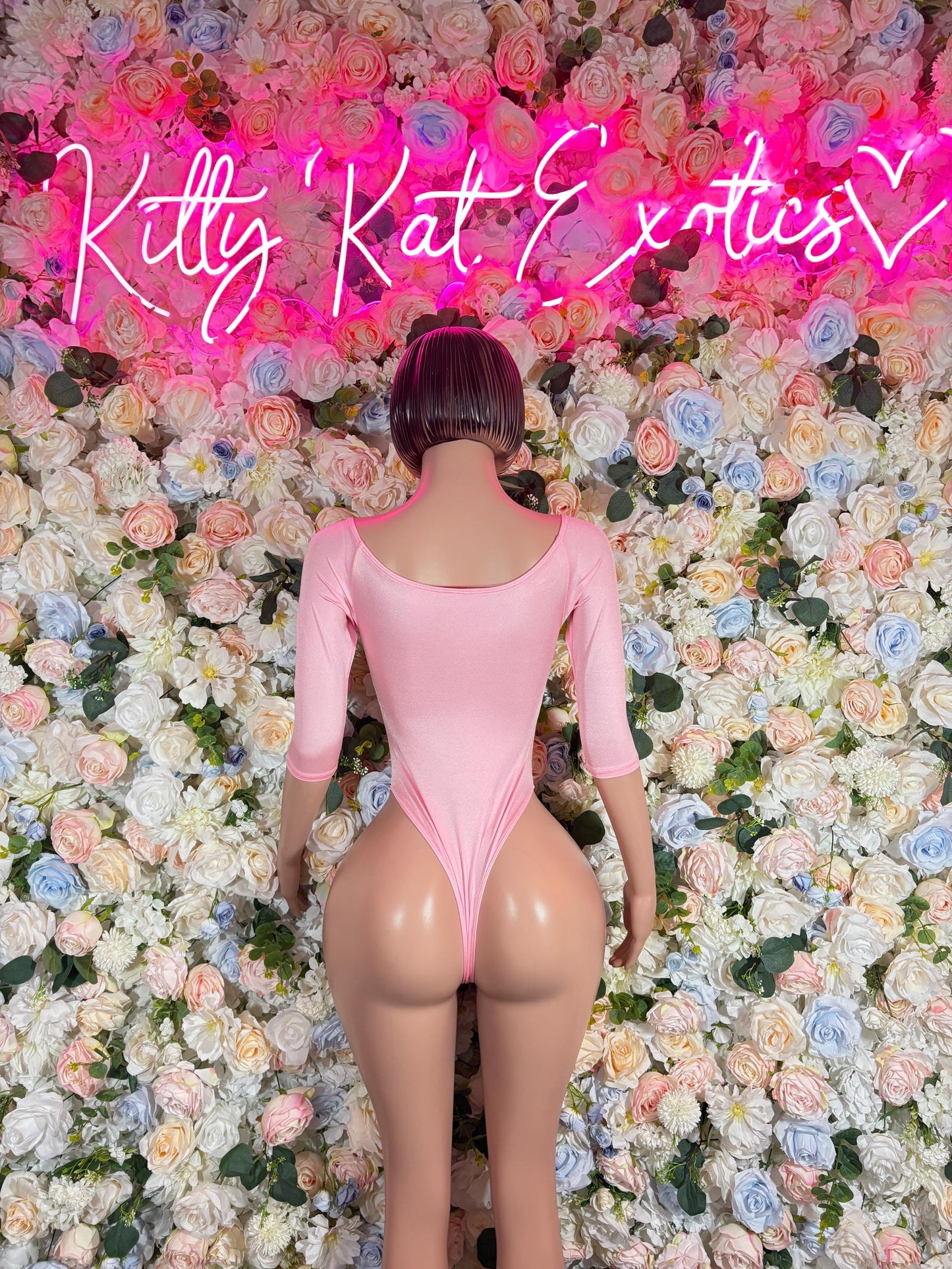 Bottlegirl Bodysuit One-Piece Baby Pink  Bartender  | Exotic Dancewear Festival wear