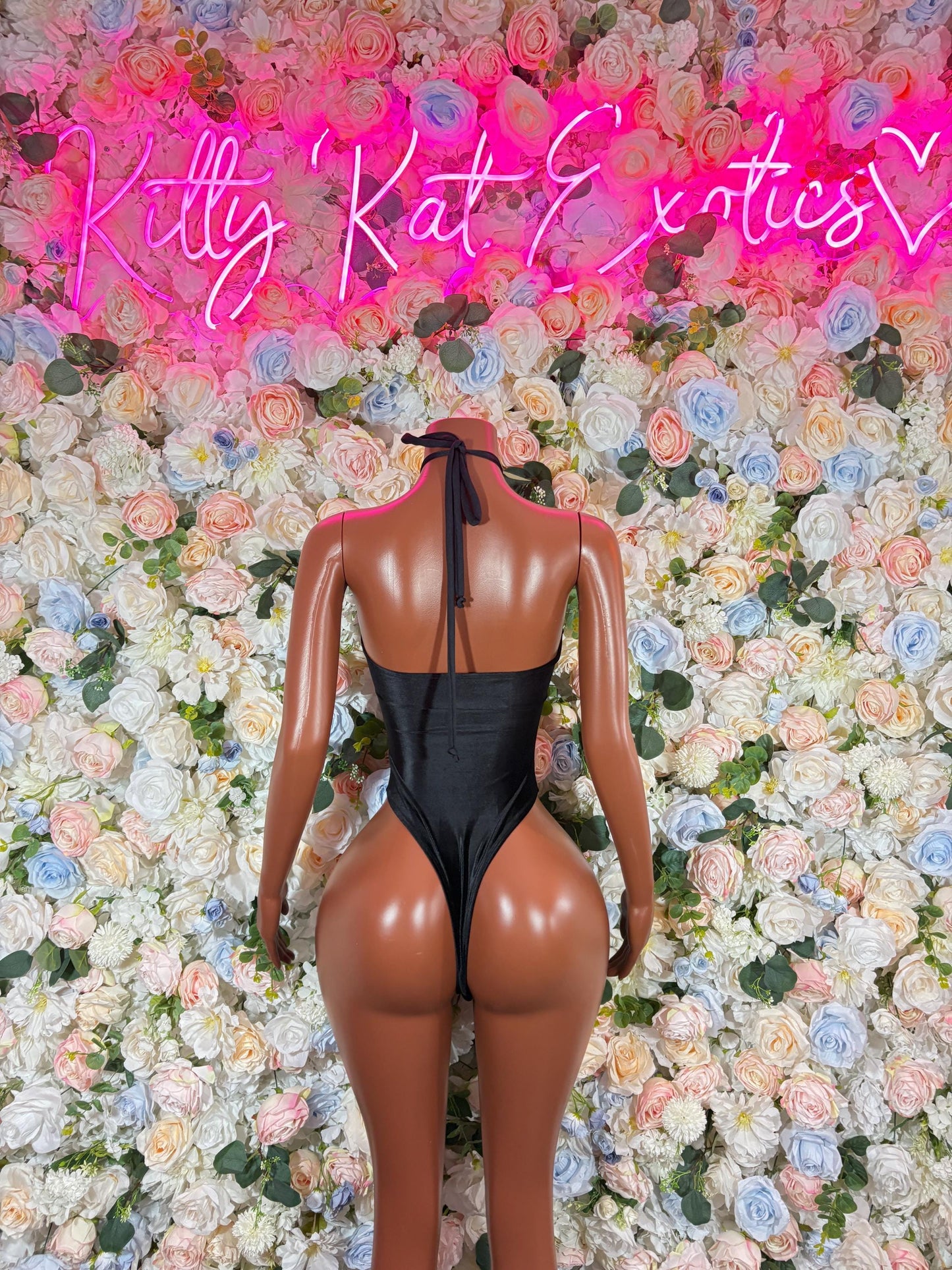 Exotic Dancewear - Bottle Girl Black Bodysuit  Festival Clothing Club Outfit, Stylish Intimate Lingerie