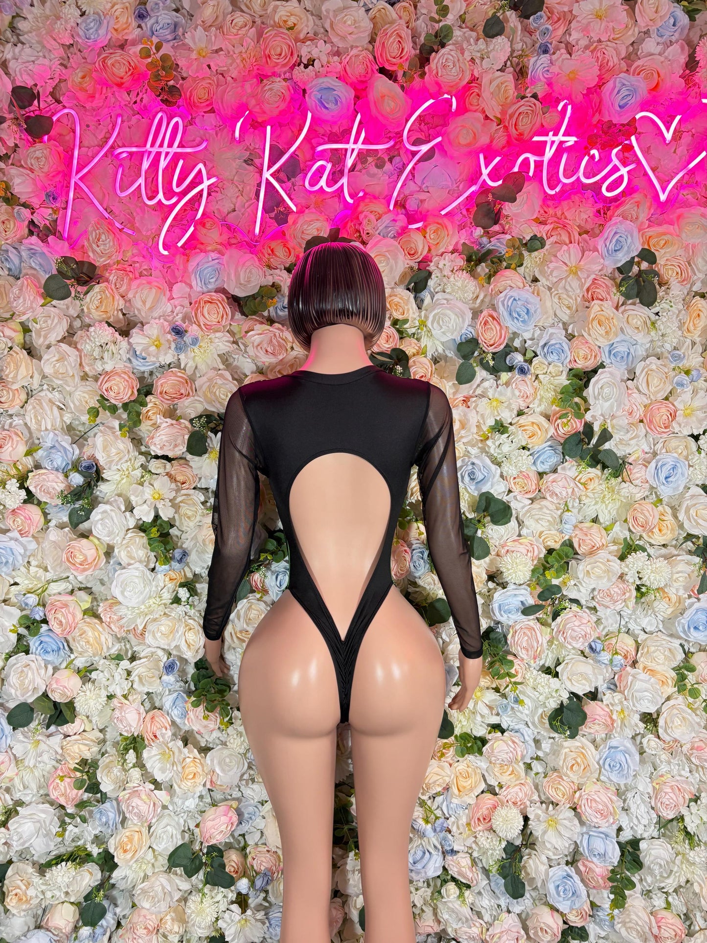 Bottle Girl One-Piece Bodysuit Green Electric - Custom Design | Exotic Dancewear for Performers, Raves, & Nights Out