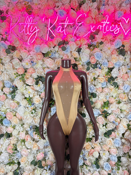 Festival Bodysuit One Piece Nude Festival Wear Bartender Outfit