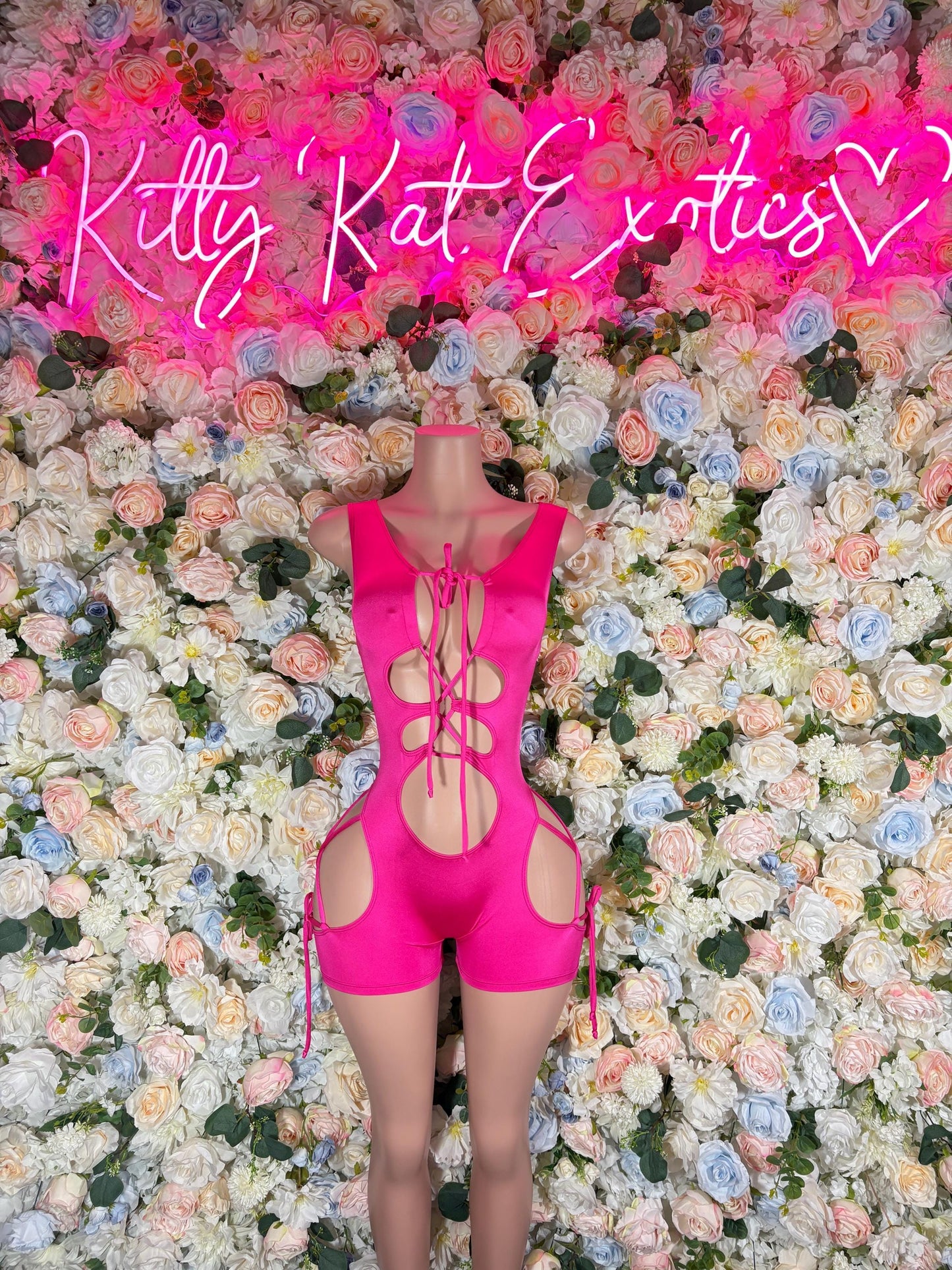 Bottlegirl Bodysuit One-Piece Bodysuit Pink - Custom Design | Exotic Dancewear Rave Outfits