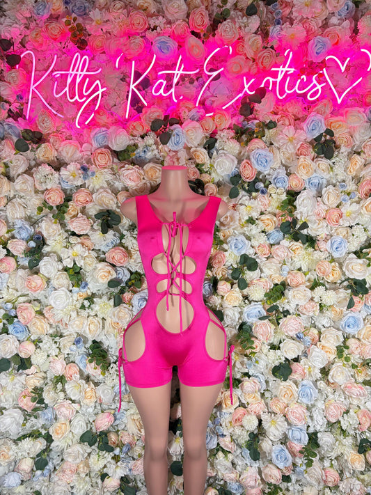 Bottlegirl Bodysuit One-Piece Bodysuit Pink - Custom Design | Exotic Dancewear Rave Outfits