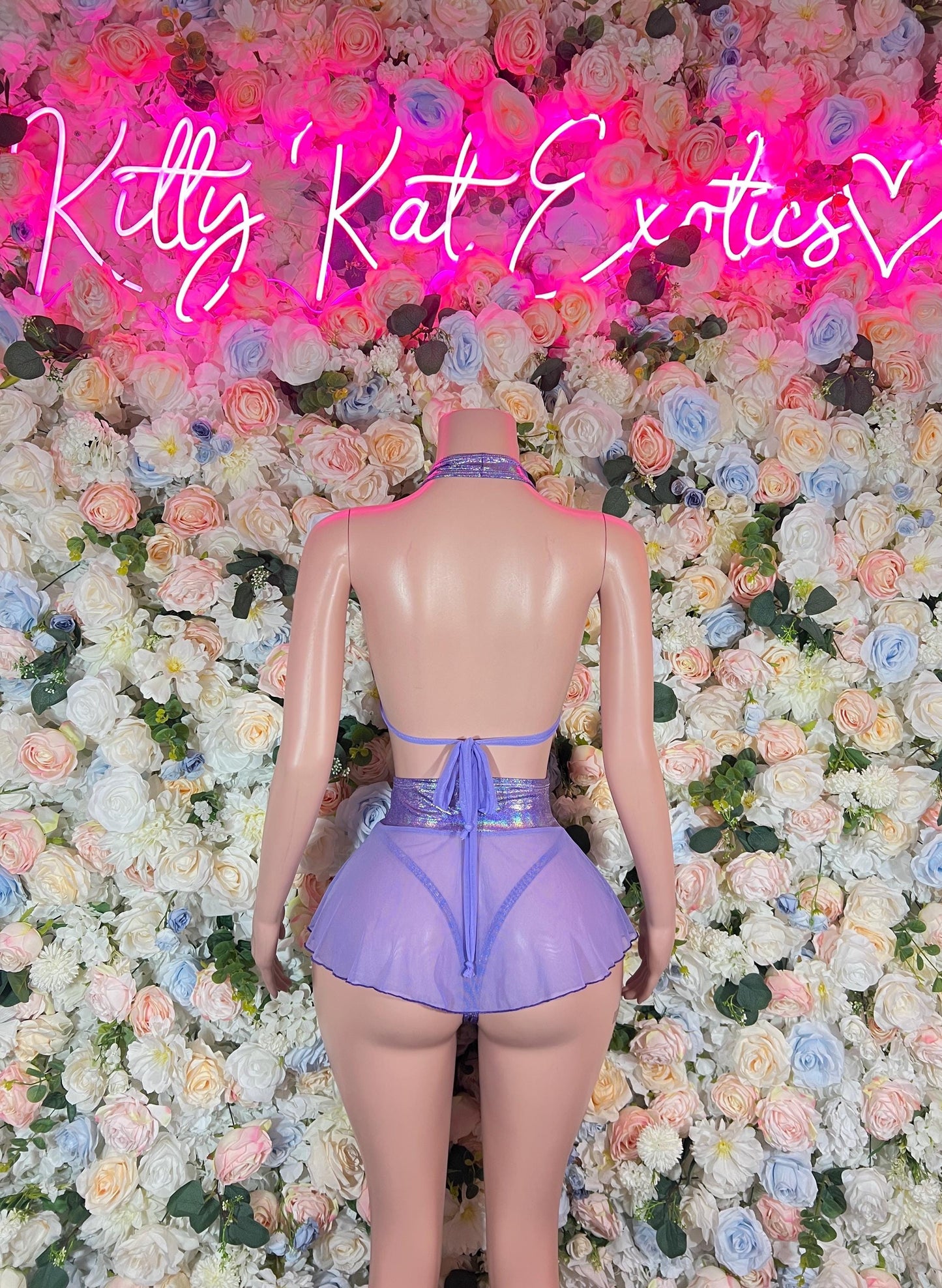 Festival Outfit Two Piece Purple Skirt Set- Festival, Sexy for Performers, Events, or Special Occasions