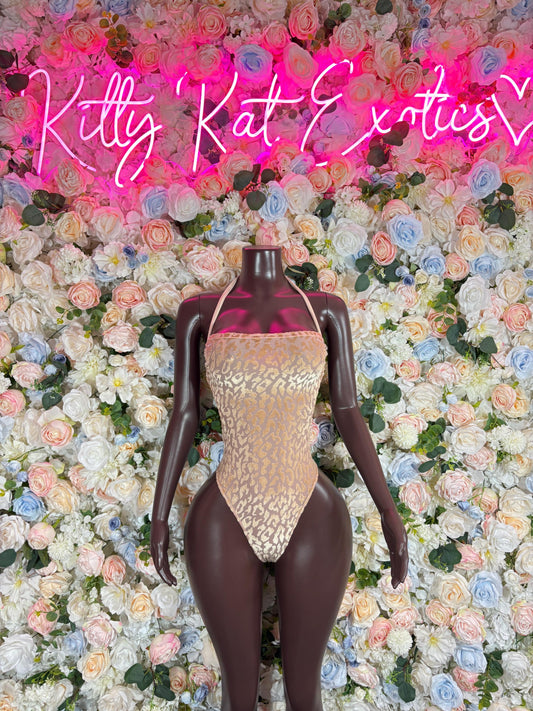 Rave Bodysuit One Piece Nude  Ravewear Festival wear Bartender Outfit