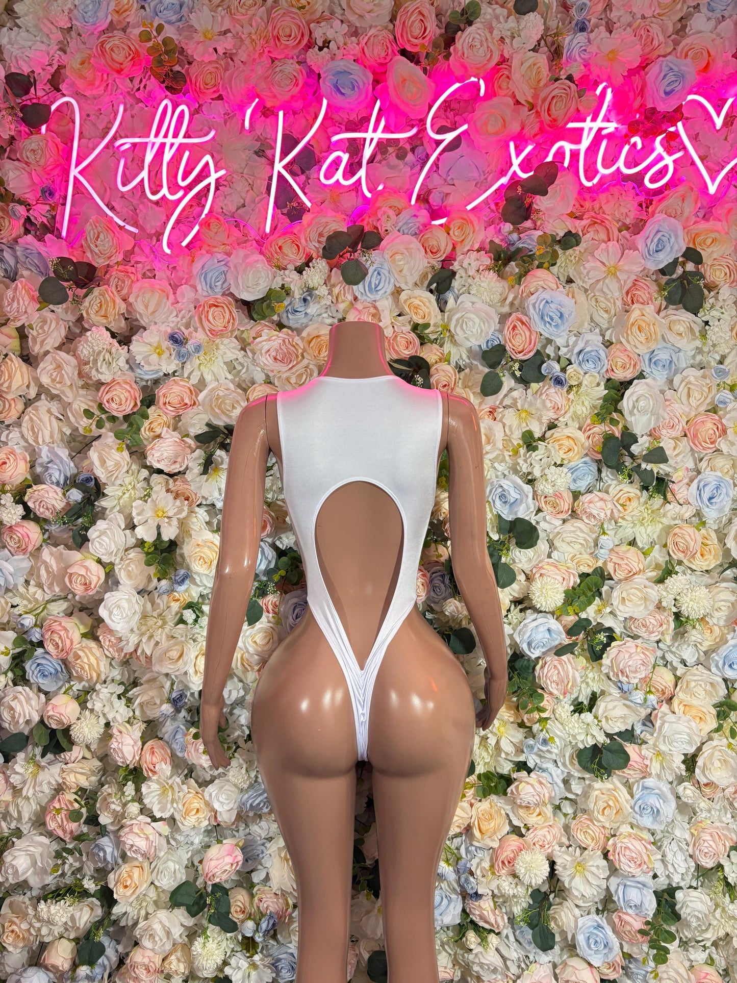 Bottlegirl Outfits Aqua Leopard Custom Bodysuit  - Bartender, Exotic Dancewear, Rave Bodysuit