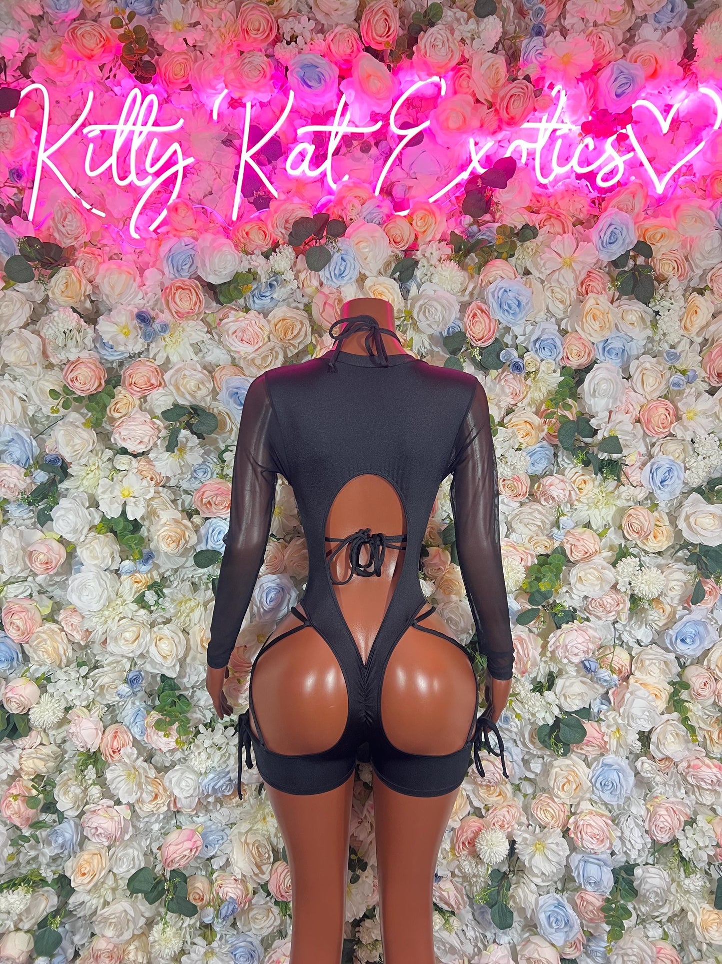 Bottle Girl One-Piece Bodysuit - Onyx Metallic Cheetah | Exotic Dancewear, Rave & Festival Outfit