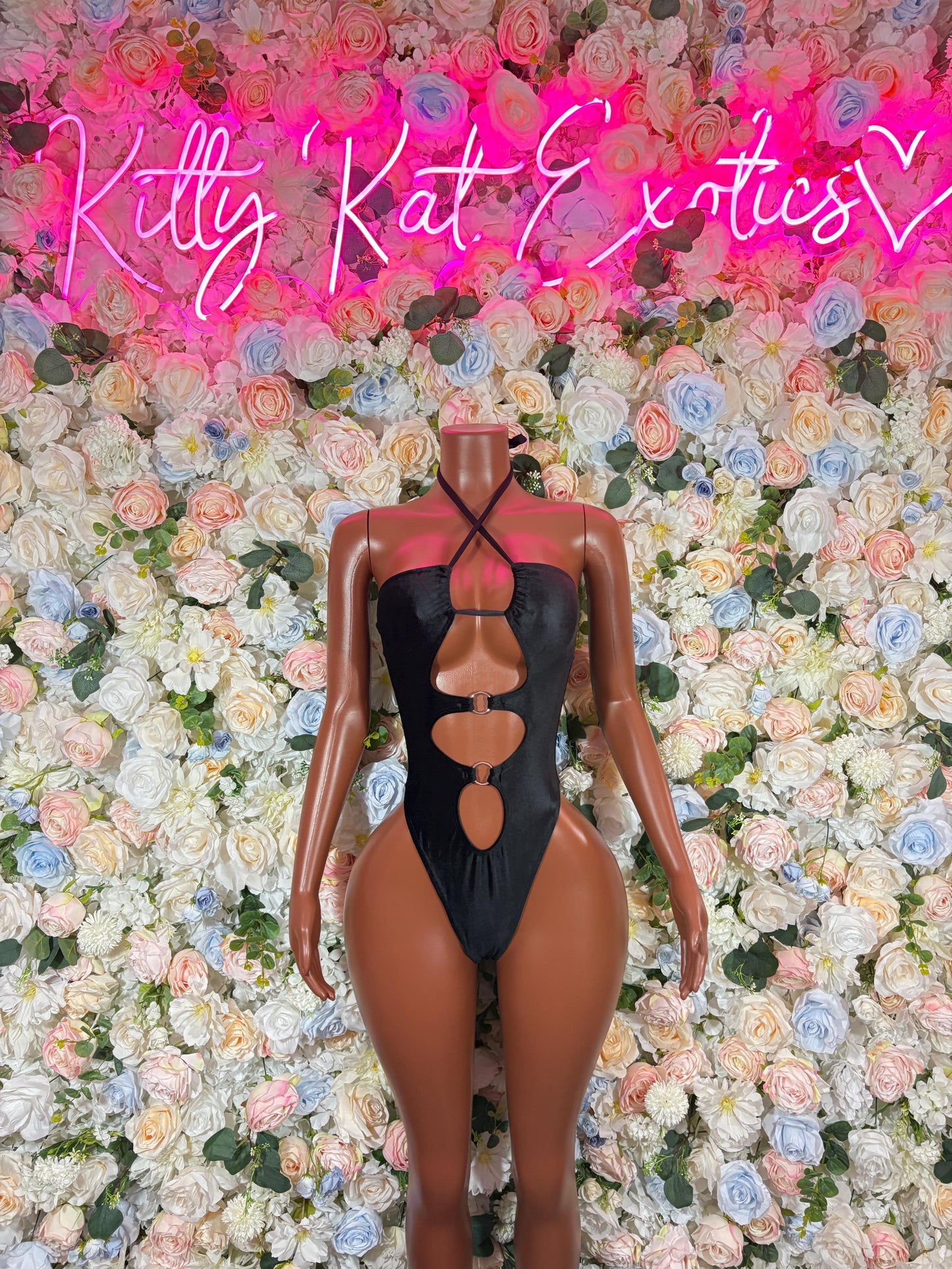 Exotic Dancewear - Bottle Girl Black Bodysuit  Festival Clothing Club Outfit, Stylish Intimate Lingerie