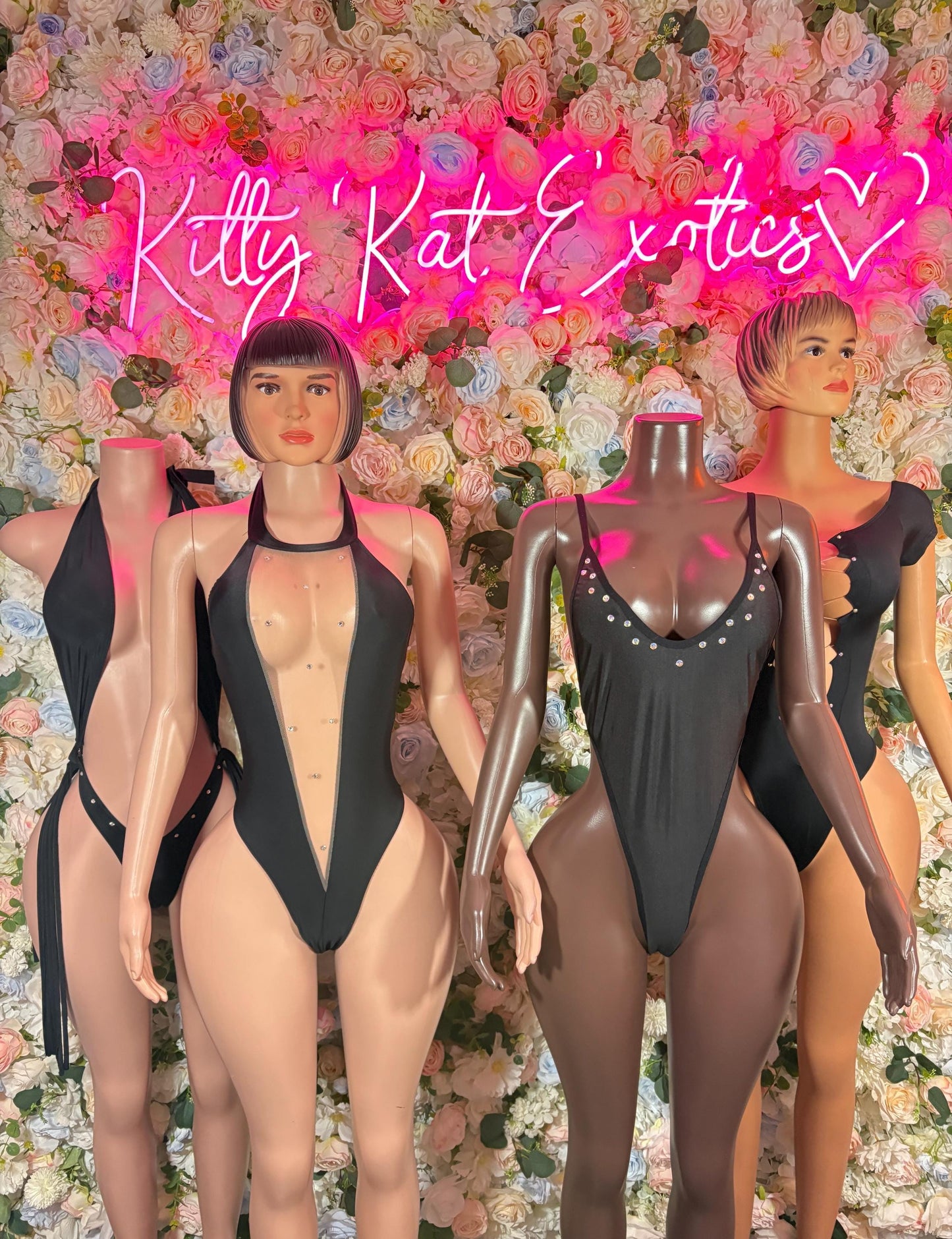 Bottlegirl Bodysuit One-Piece Black Bodysuit | Exotic Dancewear for Performers, Rave Outfit