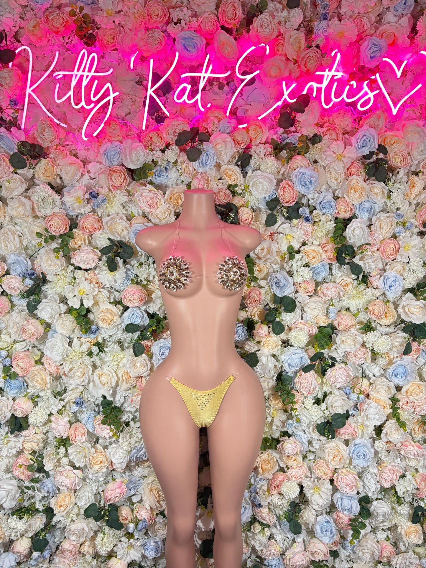 Womens Sexy Emerald Green Rhinestone Bikini Set - Sparkly Crystal Two Piece Swimsuit Festival Rave Dancewear Costume Exotic Outfit