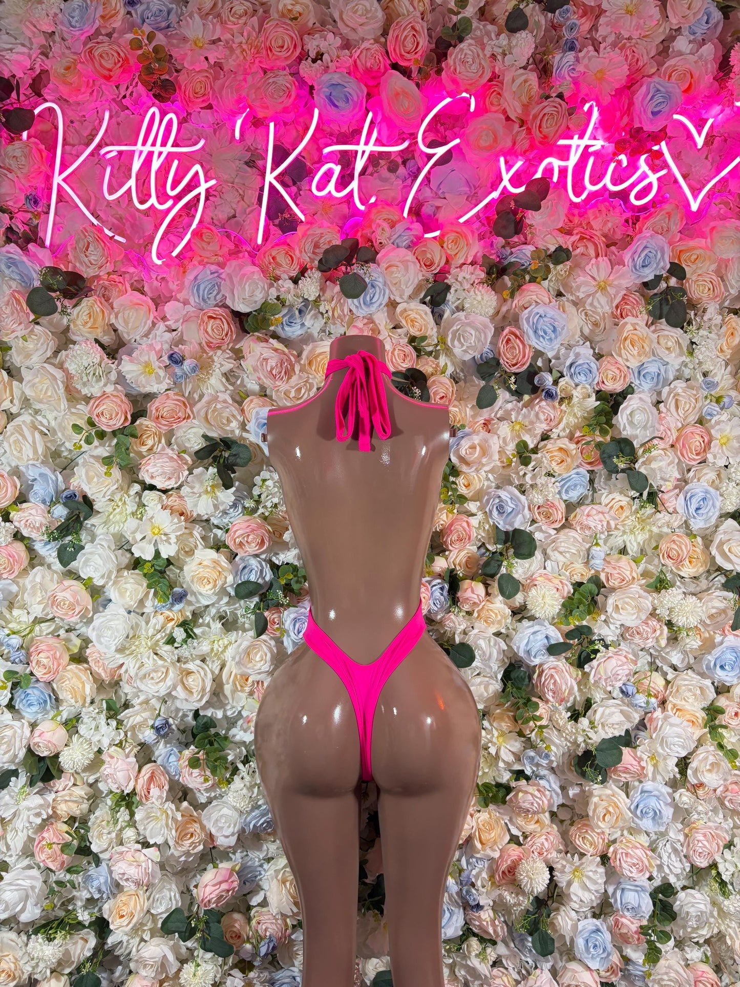 Bartender One-Piece Hot Pink Bodysuit   Bartender  | Exotic Dancewear Festival wear