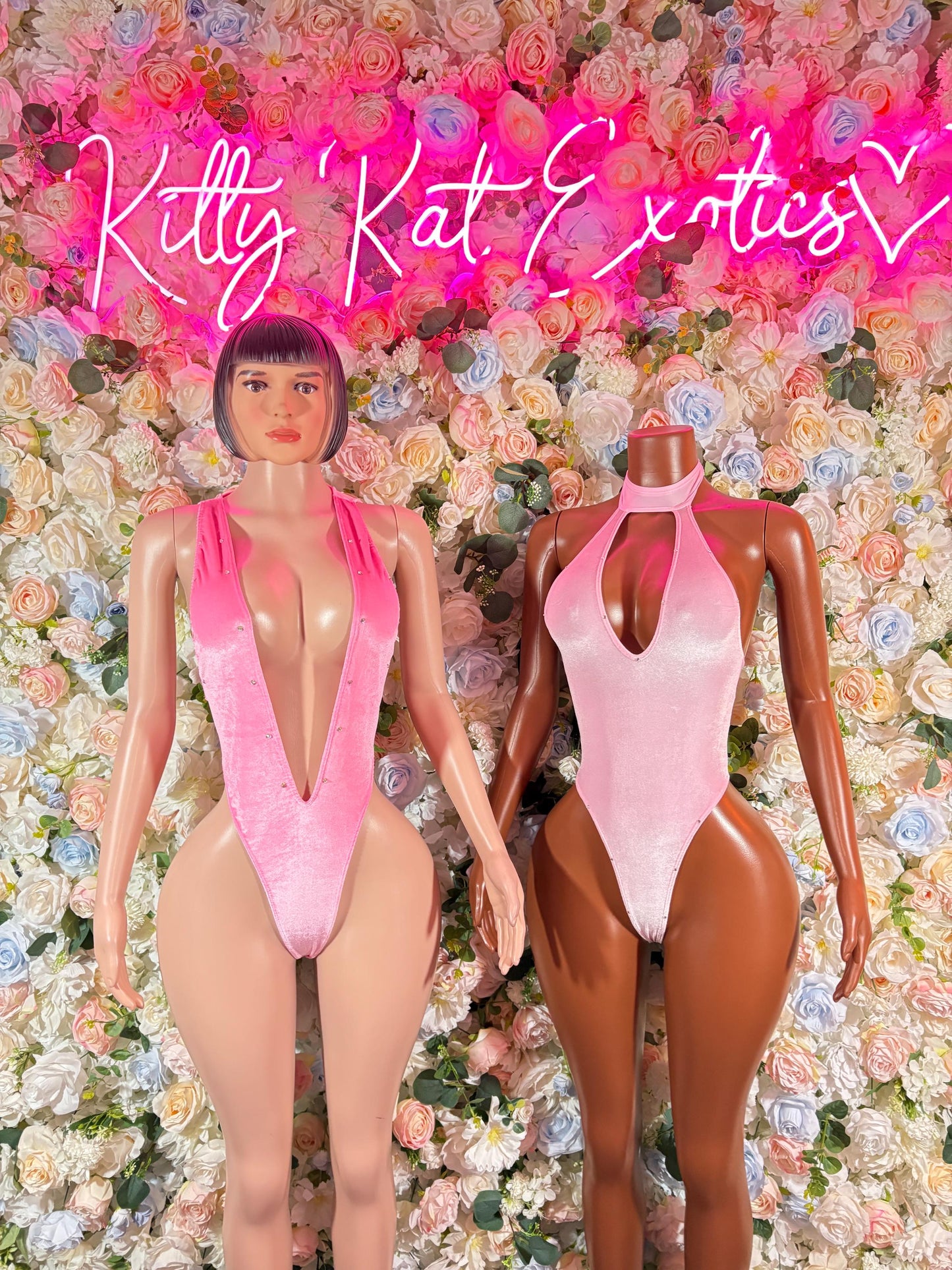 Rave wear One-Piece Baby Pink Bodysuit   Bartender  | Exotic Dancewear Festival wear