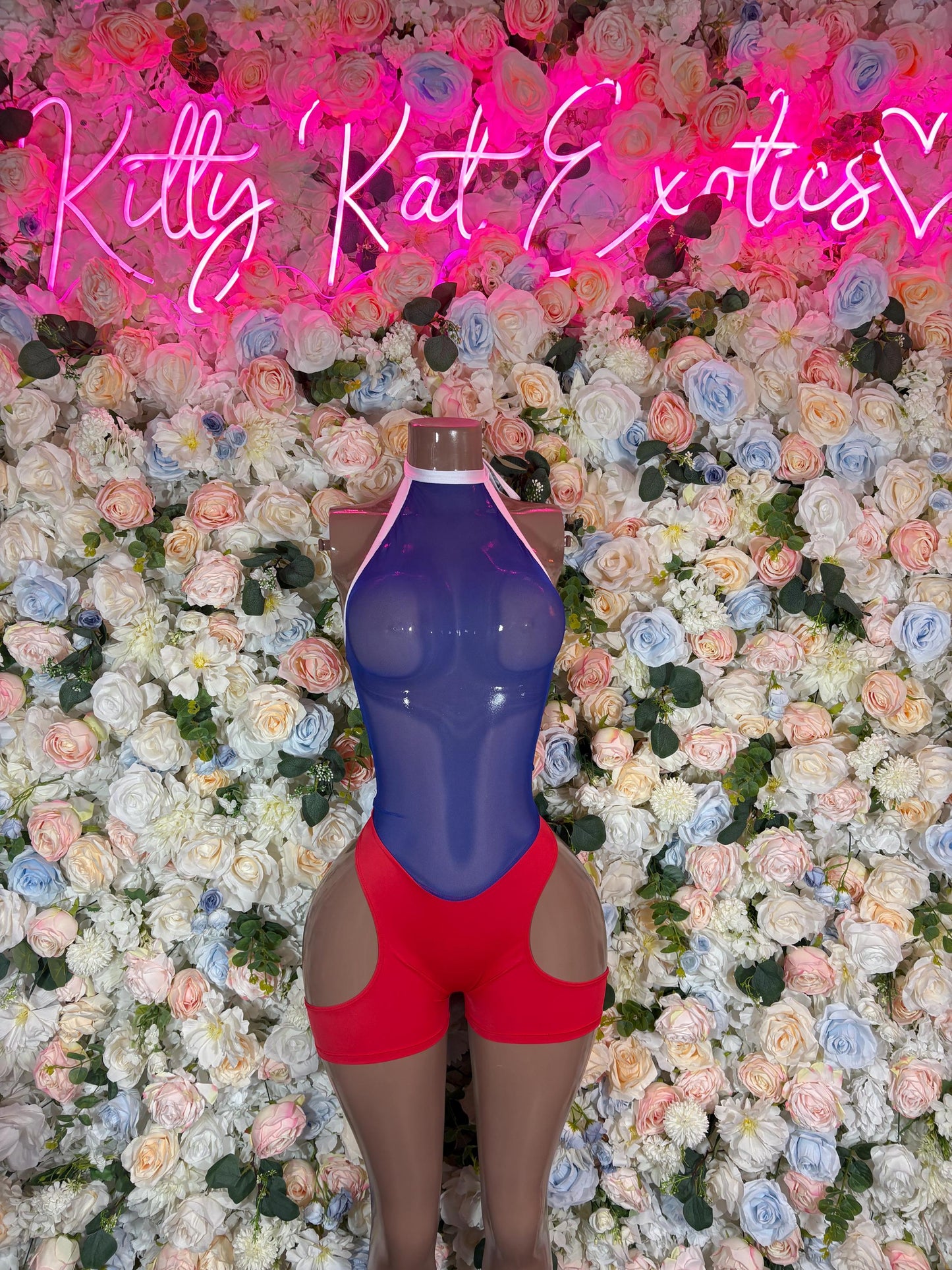 Labor Day USA Flag Outfit - Bottlegirl Bodysuit Bartender  Patriotic Swimsuit for Beach, Pool Parties, or Summer Fun