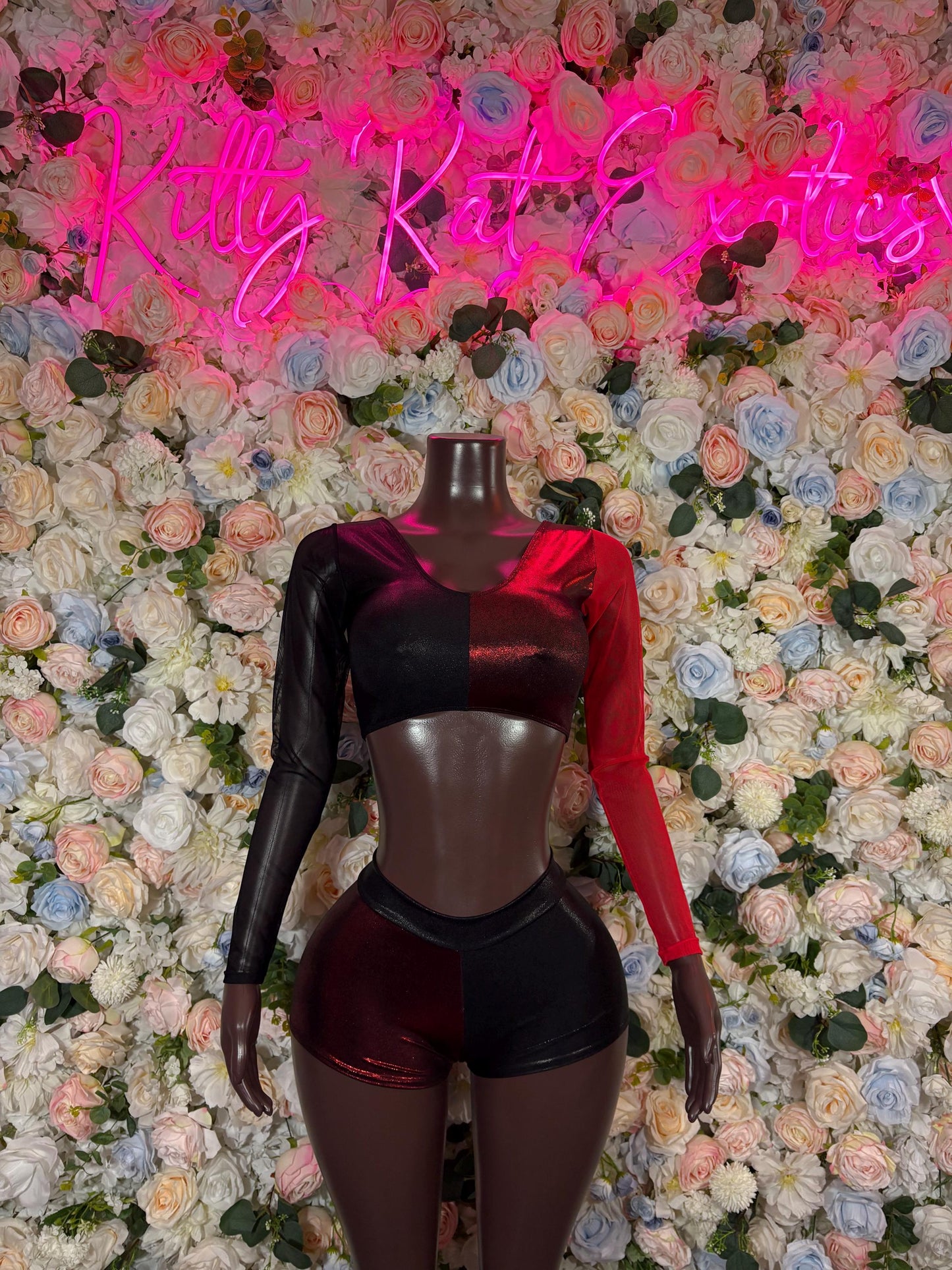 Harley Quinn Bodysuit Halloween Costume With Womens Rave Outfit, Bottle Girl Bartender Cosplay