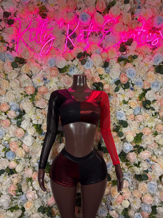 Harley Quinn Bodysuit Halloween Costume With Womens Rave Outfit, Bottle Girl Bartender Cosplay