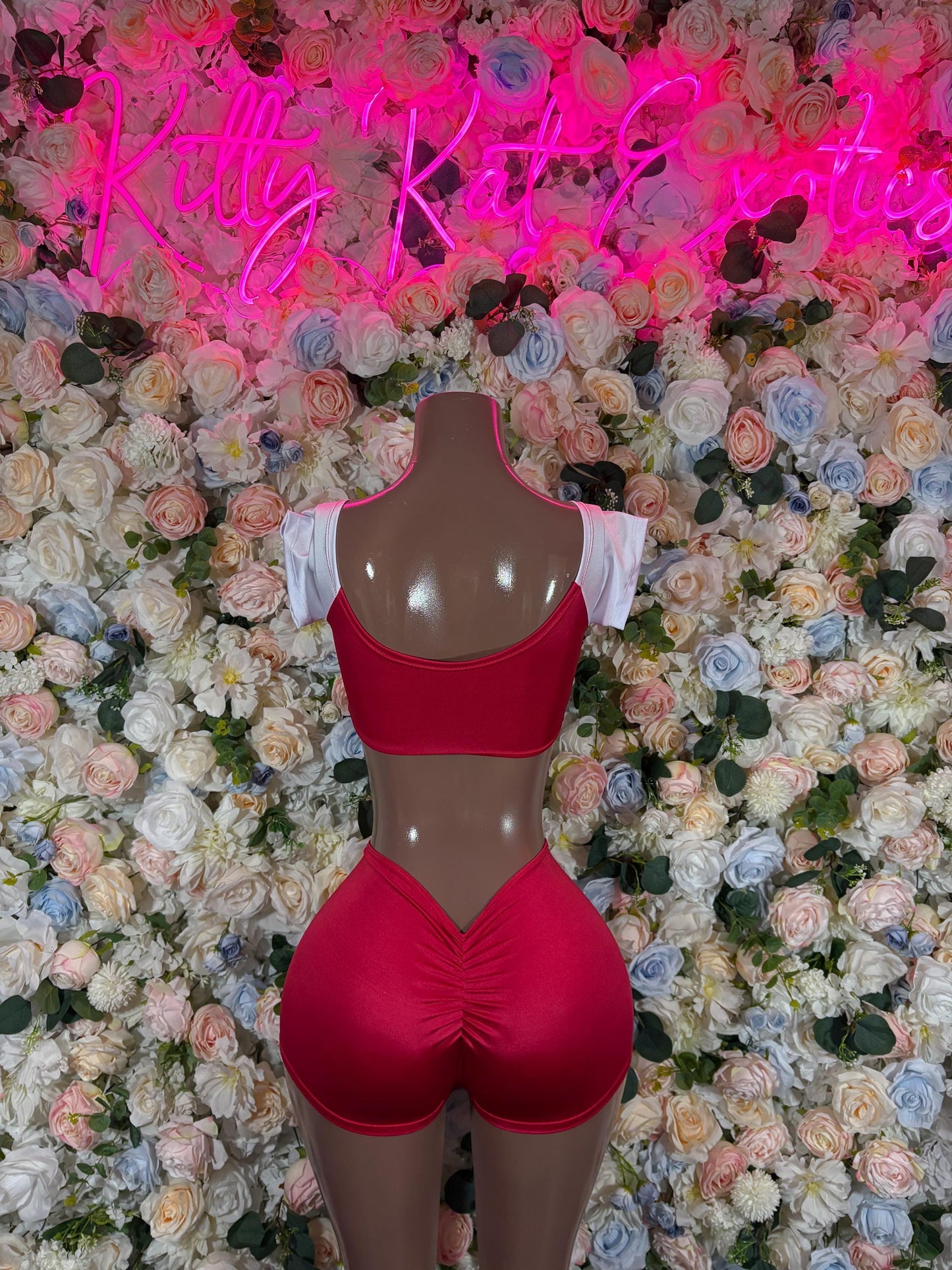 Bottlegirl Football-Inspired Kansas City Team Bartender Bodysuit Costume