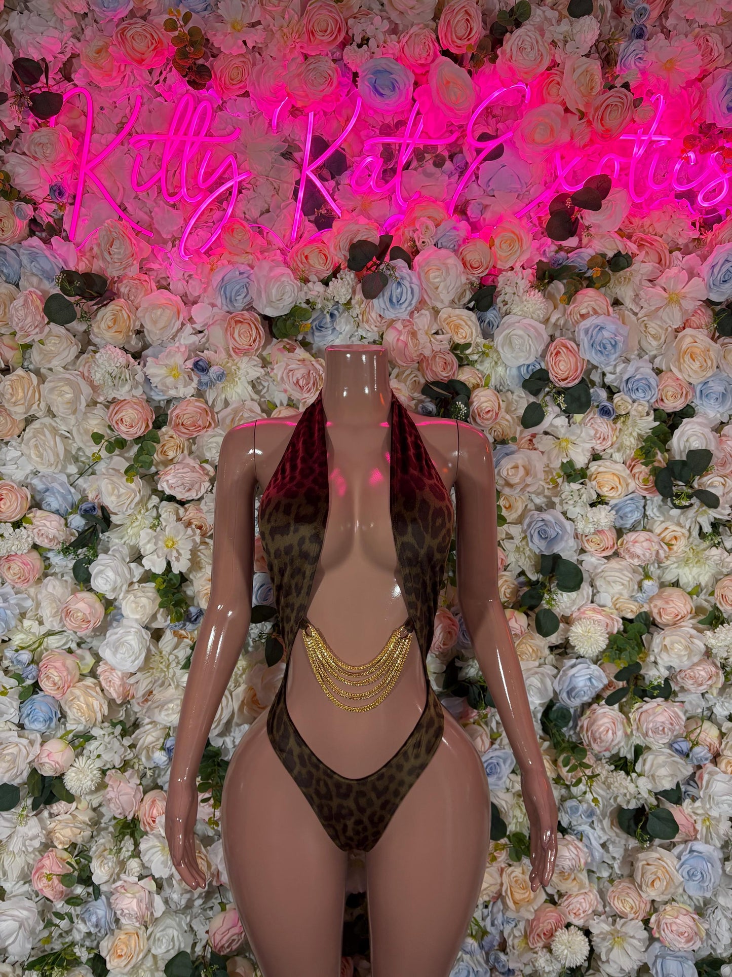 Festival Clothing One Piece Leopard Bodysuit  Sexy Rave Outfit for Parties Animal Print Clubwear Exotic Dancewear