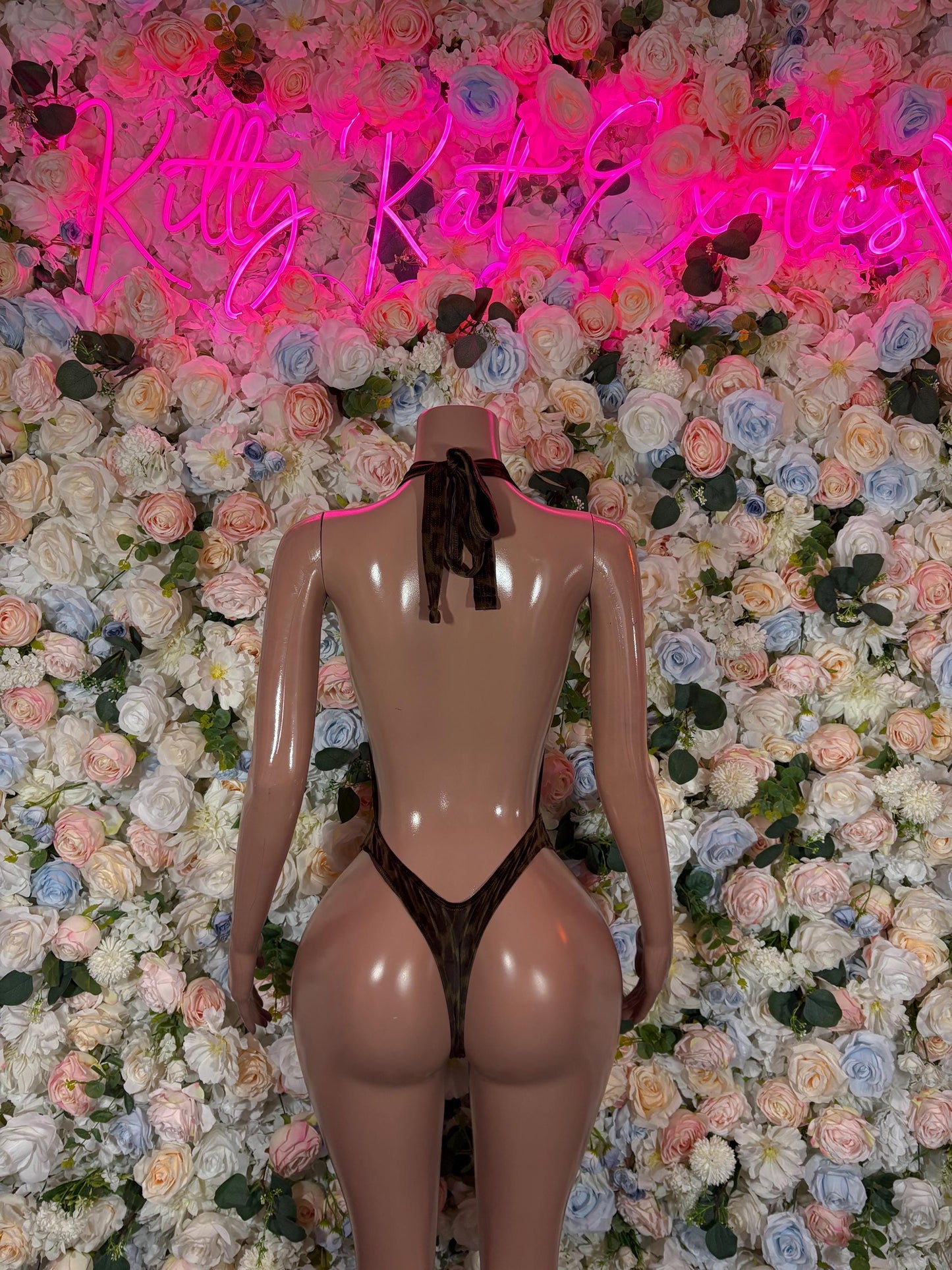 Festival Clothing One Piece Leopard Bodysuit  Sexy Rave Outfit for Parties Animal Print Clubwear Exotic Dancewear