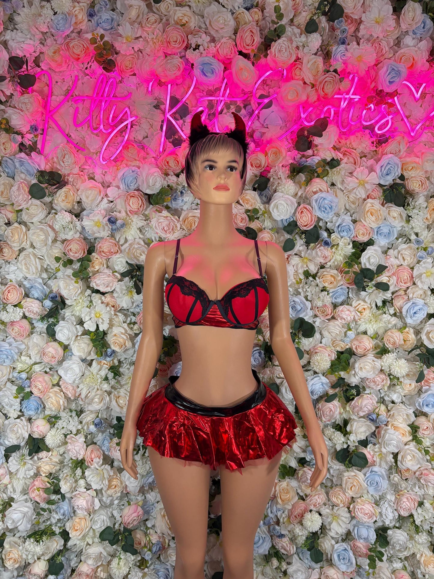 Halloween Costume Devil  Womens Costume , Bottlegirl Bartender Outfit, Cosplay Costume