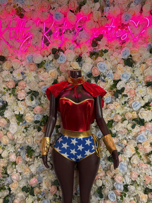 Halloween Costumes Wonder Women Womens Costume, Bottlegirl Bartender Outfit, Cosplay Costume