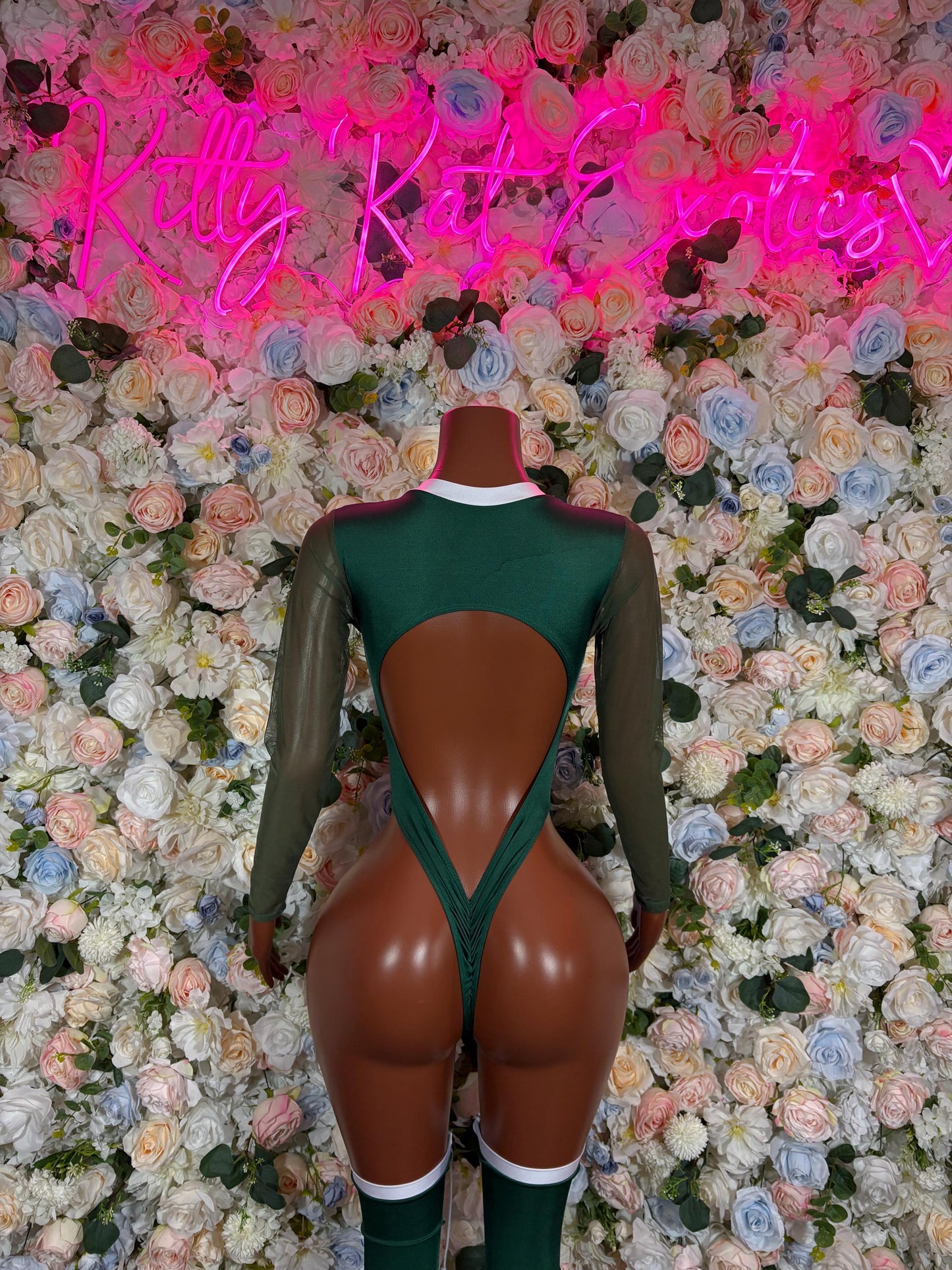 Halloween Sexy Adult Green Tracksuit Cosplay Costume | Numbered Player Outfit for Halloween | Group Party Game-Inspired Attire