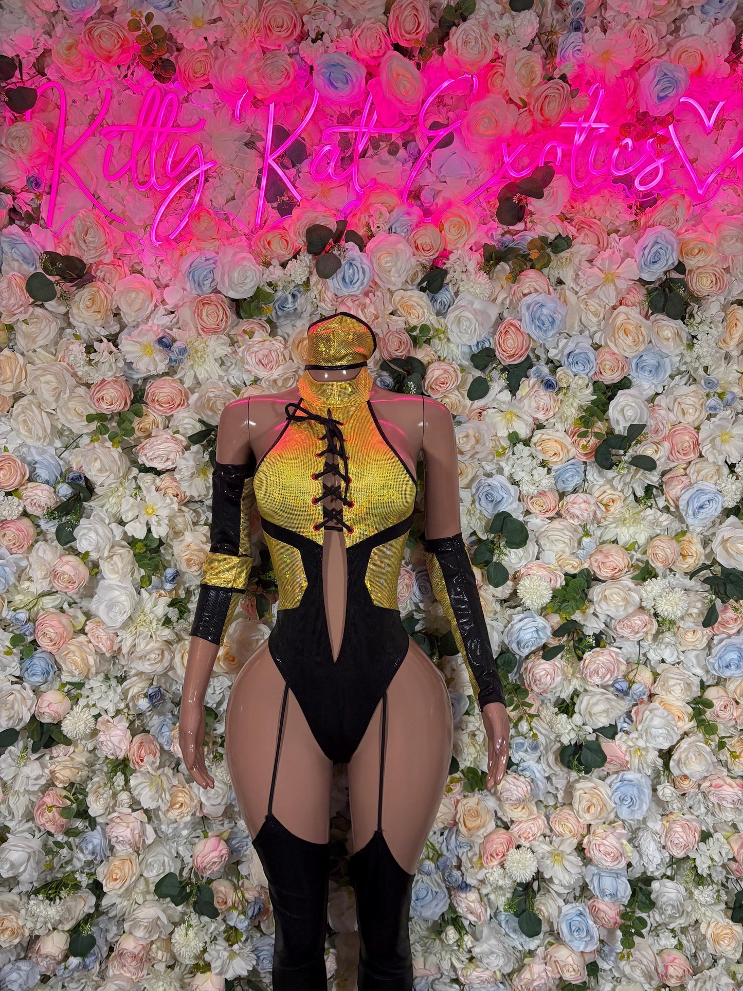 Scorpion Halloween Costumes Adult Costume, Bottlegirl Bartender Outfit, Cosplay Costume (All Accessories in Photo Included)