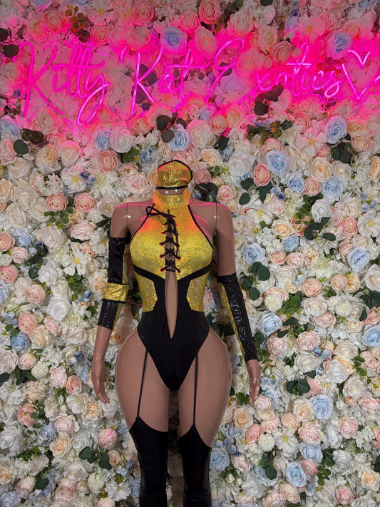 Scorpion Halloween Costumes Adult Costume, Bottlegirl Bartender Outfit, Cosplay Costume (All Accessories in Photo Included)