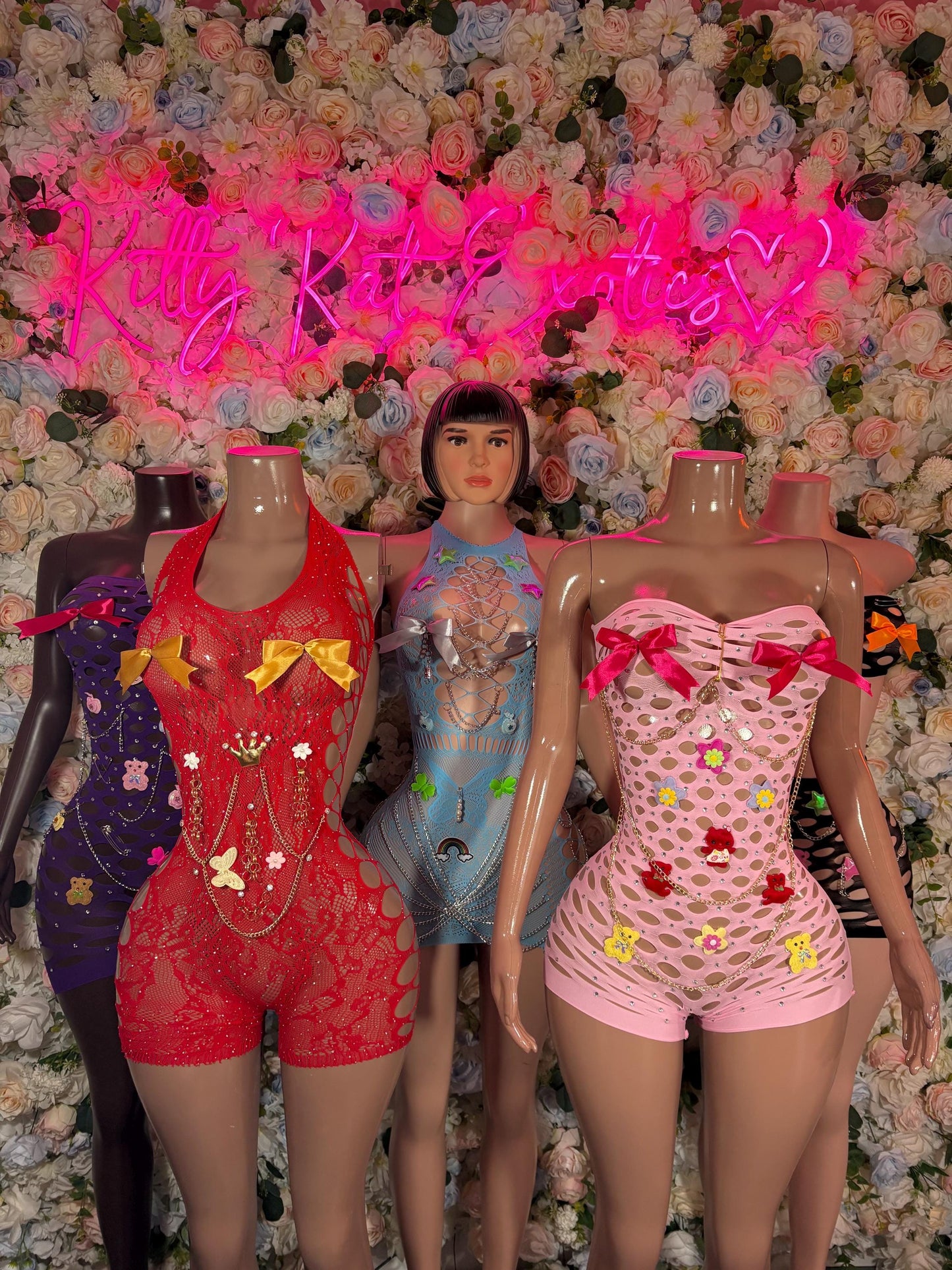 Rave Outfits One Piece Fishnet Blue Bodysuit Dancewear