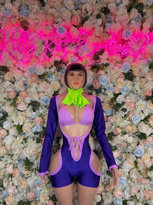 Halloween Daphne Costume Bodysuit Bottle Girl Bartender Outfit Cosplay Costume