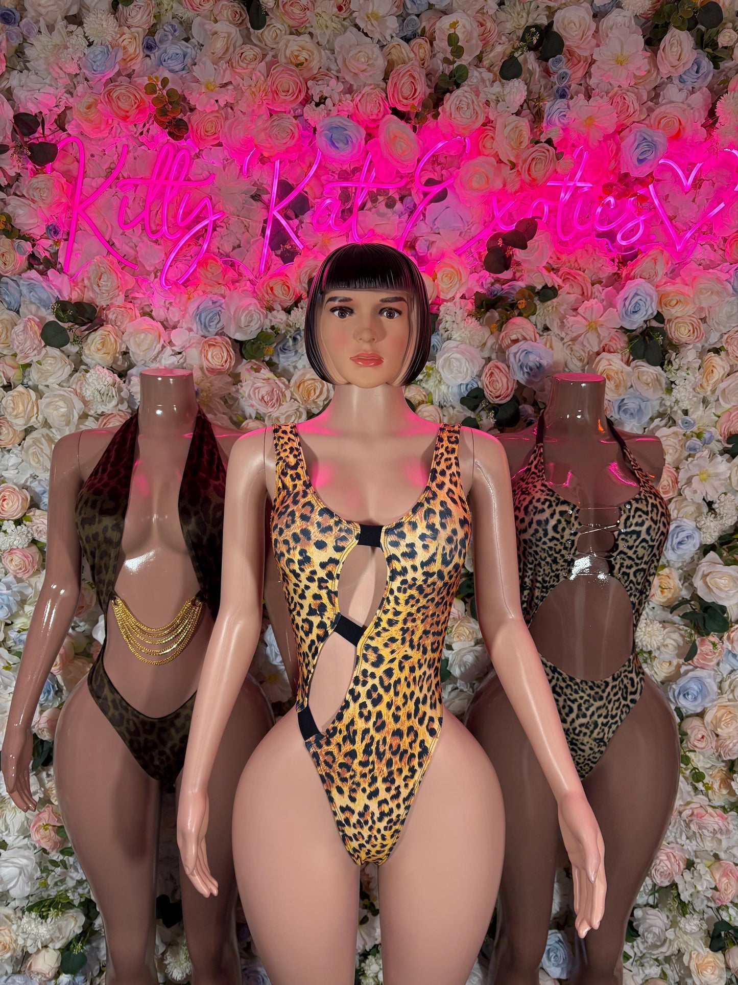 Festival Clothing One Piece Leopard Bodysuit  Sexy Rave Outfit for Parties Animal Print Clubwear Exotic Dancewear