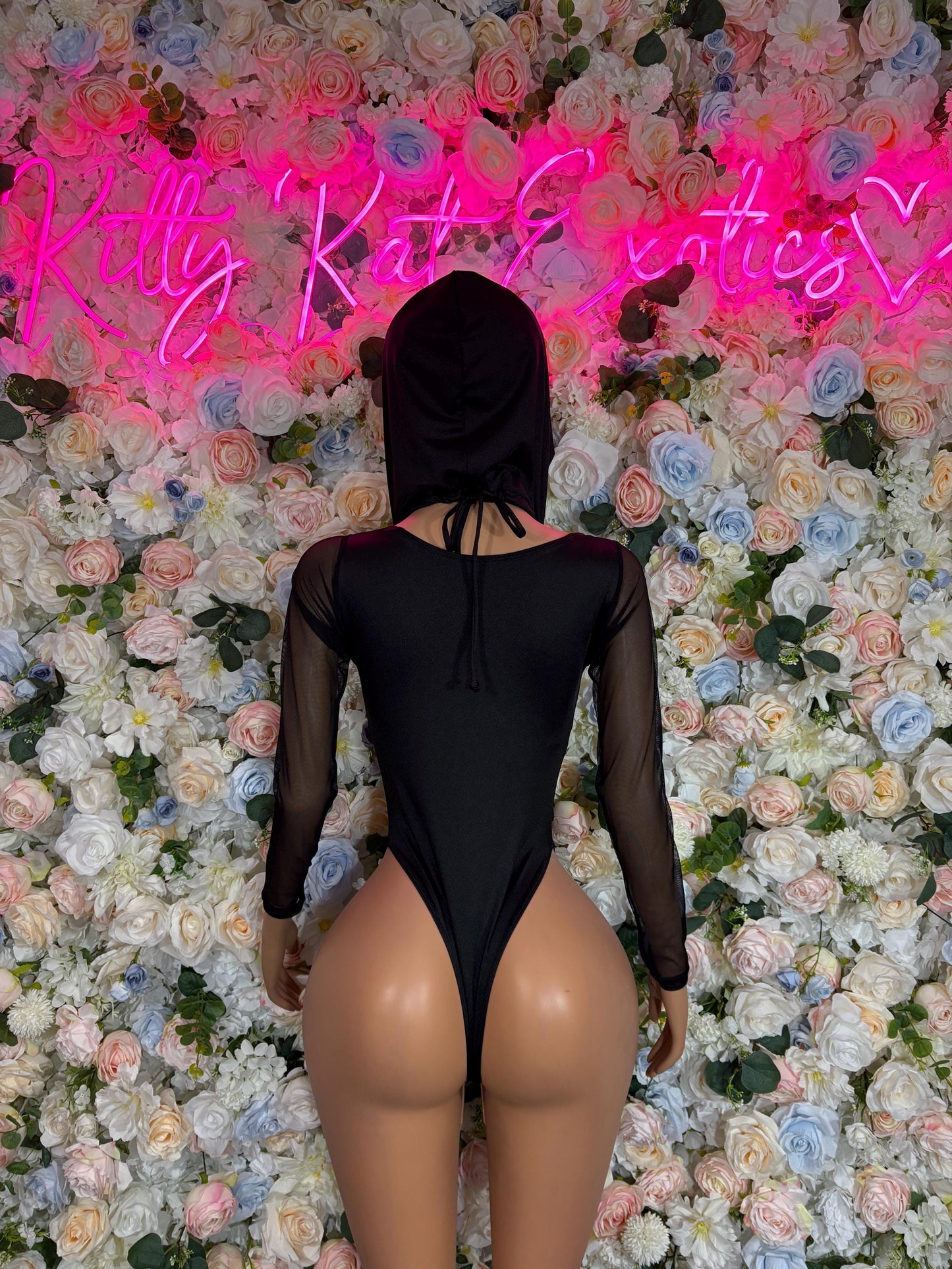 Halloween Costume, Womens Sexy Game Show Roleplay Outfit, Black Mask Cosplay, Mysterious Leader Uniform