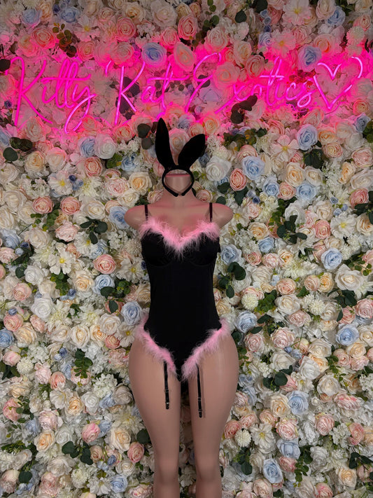 Bunny Halloween Costume Adult Costume, Bottlegirl Bartender Outfit, Cosplay Costume ( one size fits all )