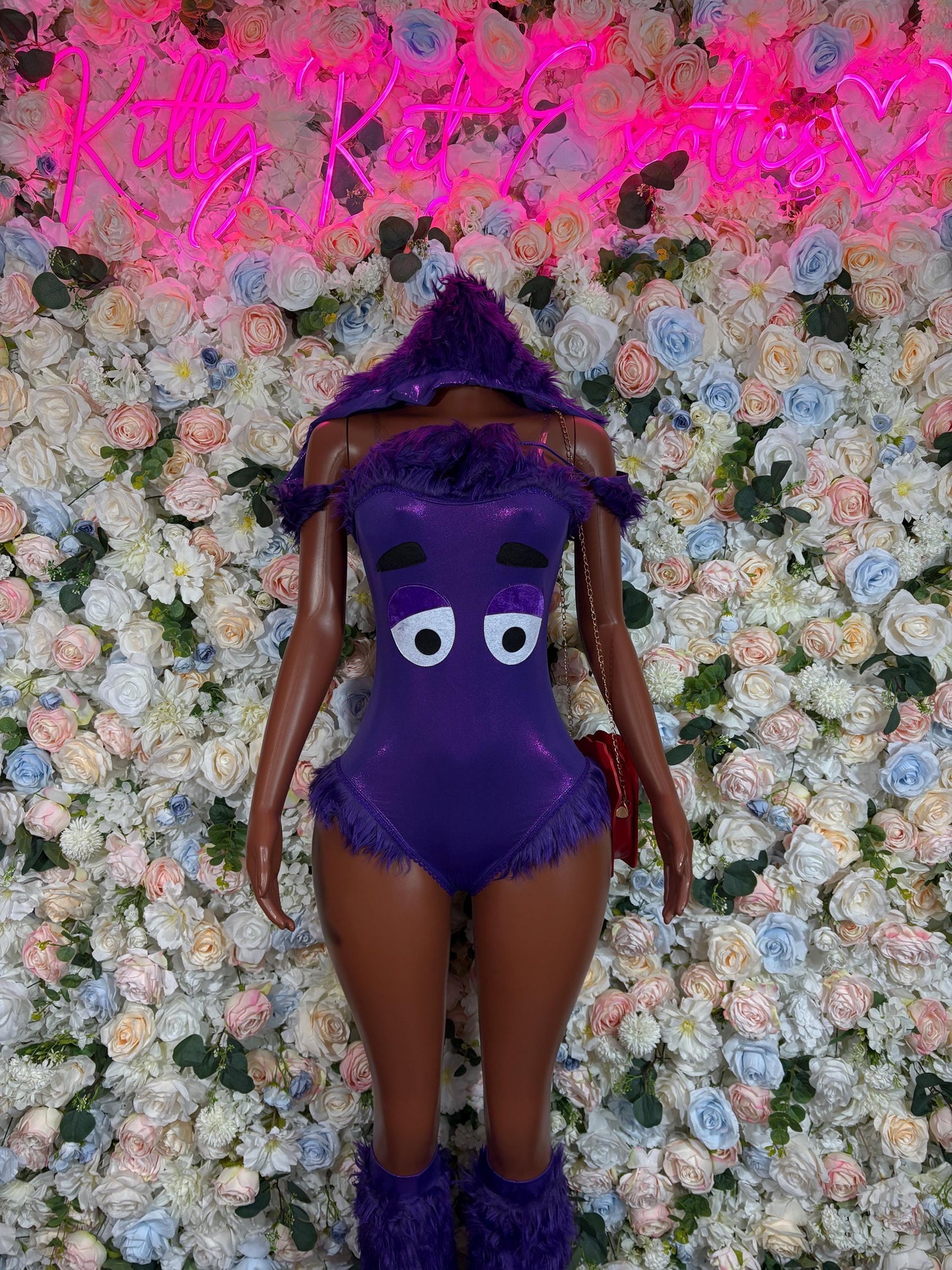 Cookie Monster Halloween Costume Adult Costume, Bottlegirl Bartender Outfit, Cosplay Costume ( small/med)