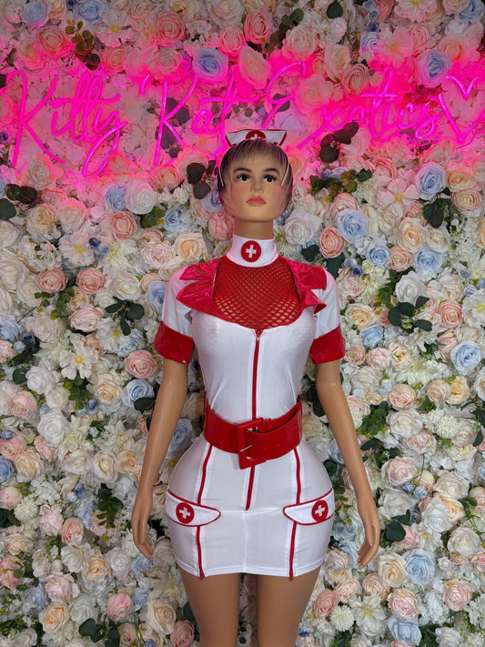 Costumes ER Nurse Adult Costume, Bottlegirl Bartender Outfit, Cosplay Costume